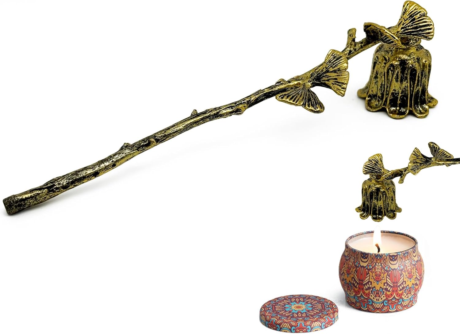 Candle Snuffer, Candlesnuffers Wick Snuffer Candle Extinguisher Accessory for Putting Out