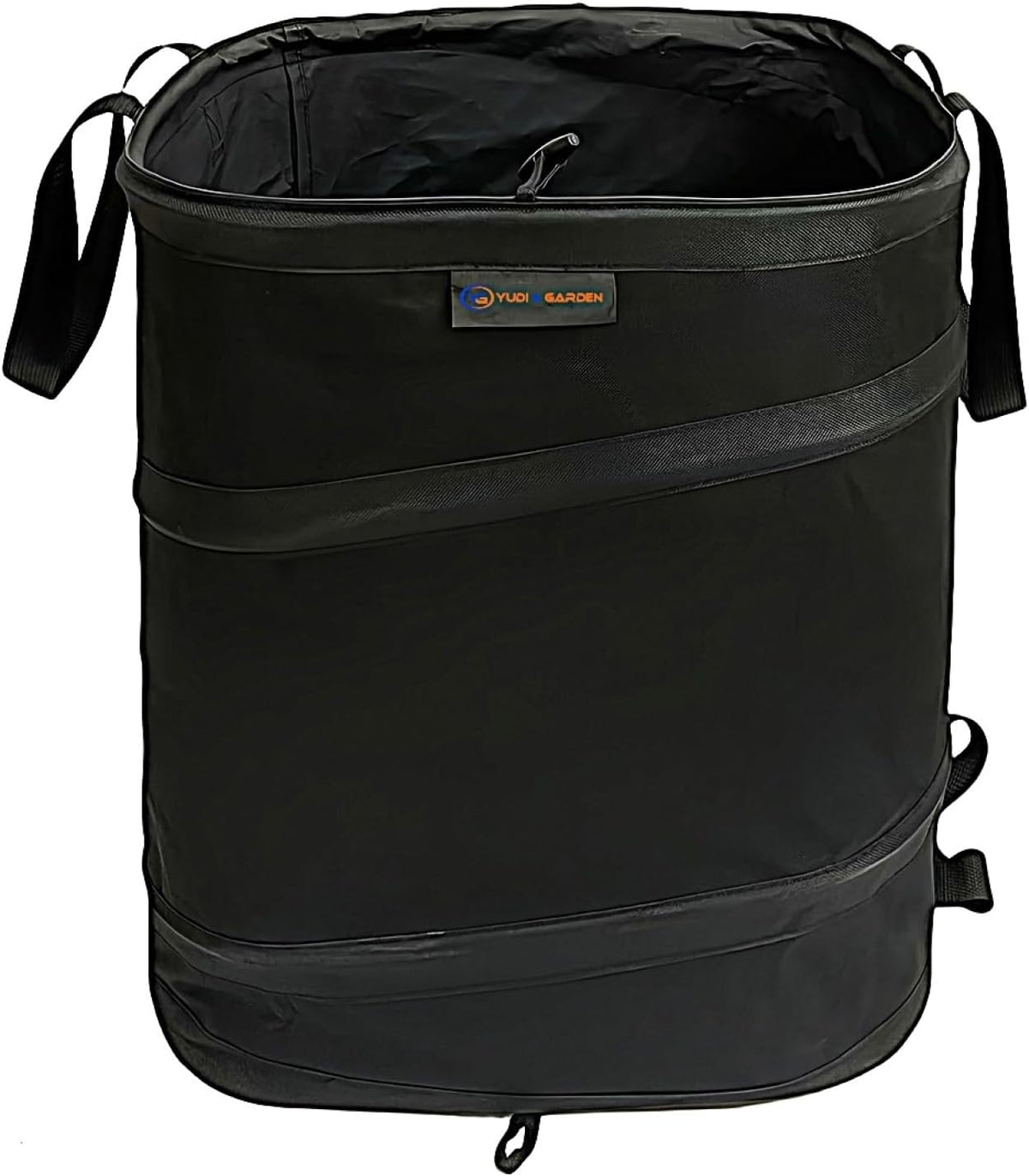 YUDI & GARDEN 19 Gallon Square Collapsible Yard Waste Bin｜Collapsible Trash Can｜Camping Trash Can