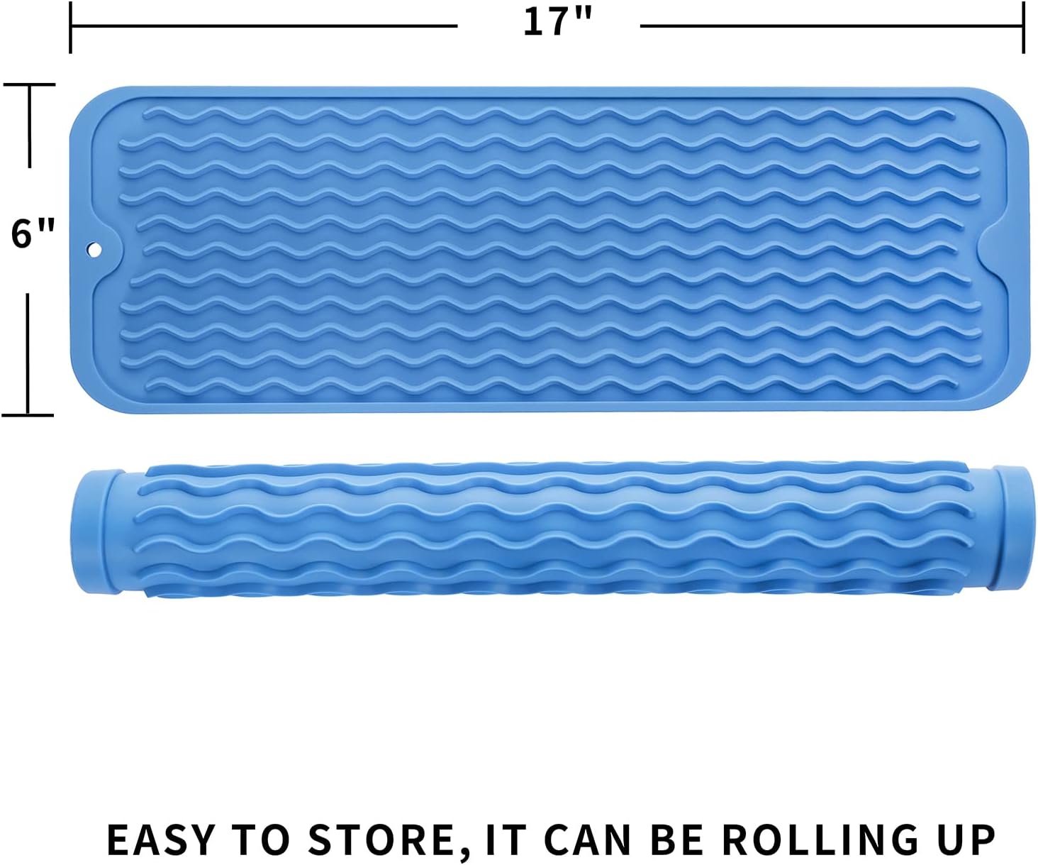 Silicone Dish Drying Mat for Multiple Usage,Easy clean,Eco-friendly,Heat-resistant Silicone Mat for