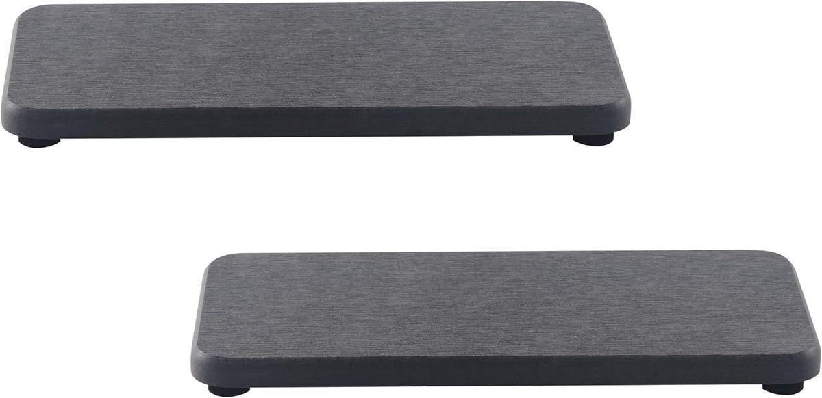 2 Pcs Water Absorbing Stone Trays, Kitchen/Bathroom Sink Soap Dish, Diatomite Tray Used for Hand