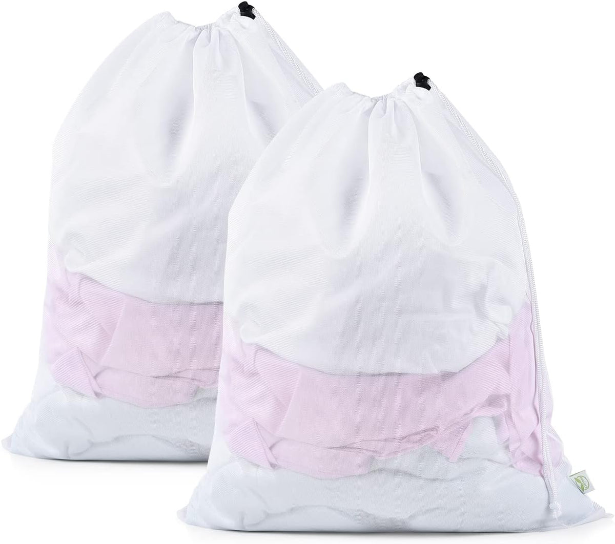 OTraki 2 Pack Mesh Laundry Bag, 20x24 Inch Heavy Duty Laundry Fine Mesh Bags Dirty Clothes