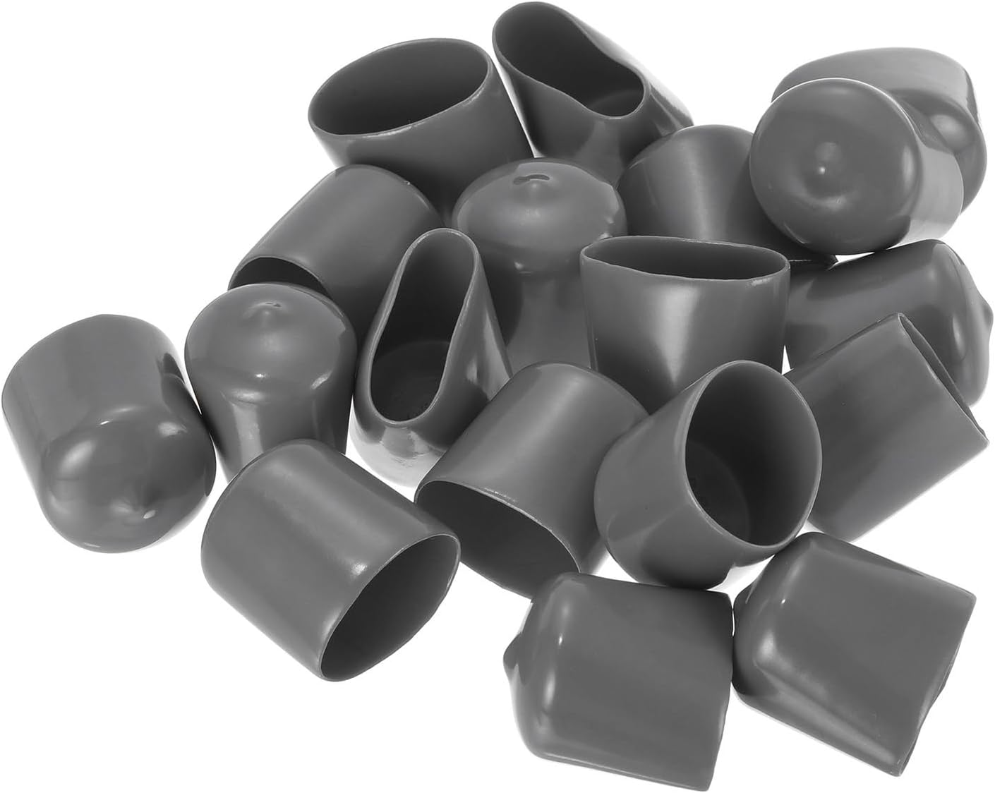 uxcell 20pcs Rubber End Caps 23mm ID Vinyl PVC Round Tube Bolt Cap Cover Screw Thread Protectors