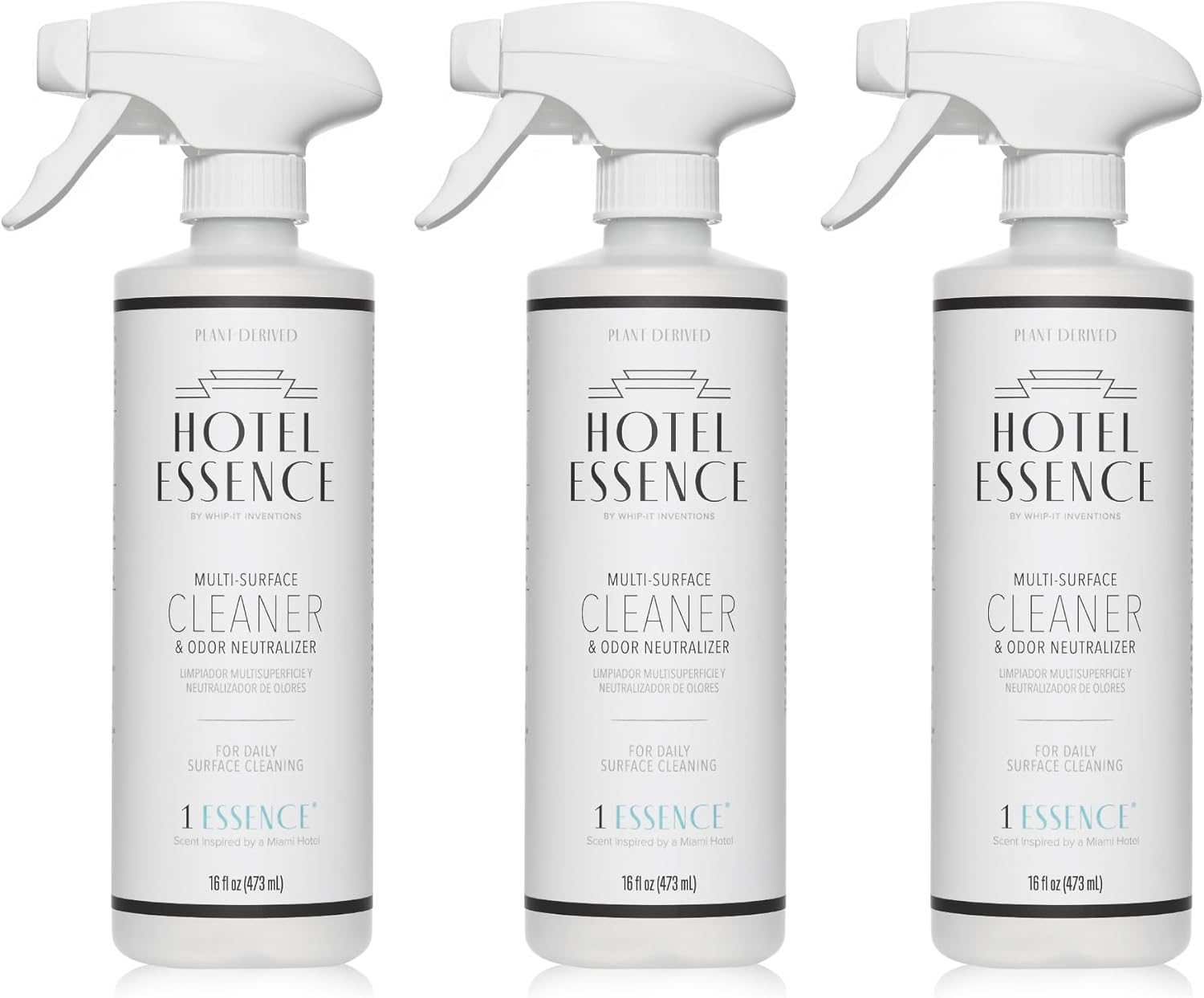 Hotel Essence Cleaner: Plant-Based Multi-Surface Cleaner & Odor Neutralizer, 16 oz, Leather