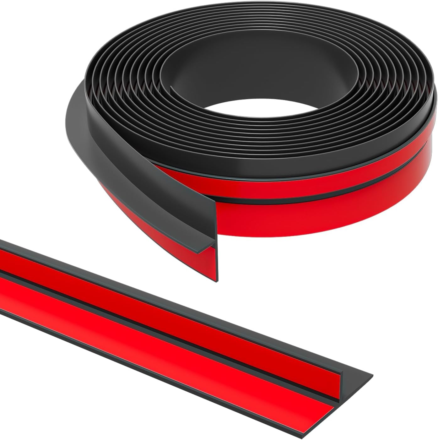 T-Shaped Door Draft Stopper, 1.37 in x 20 Ft Silicone Seal Strip for Windows Gaps, Weather