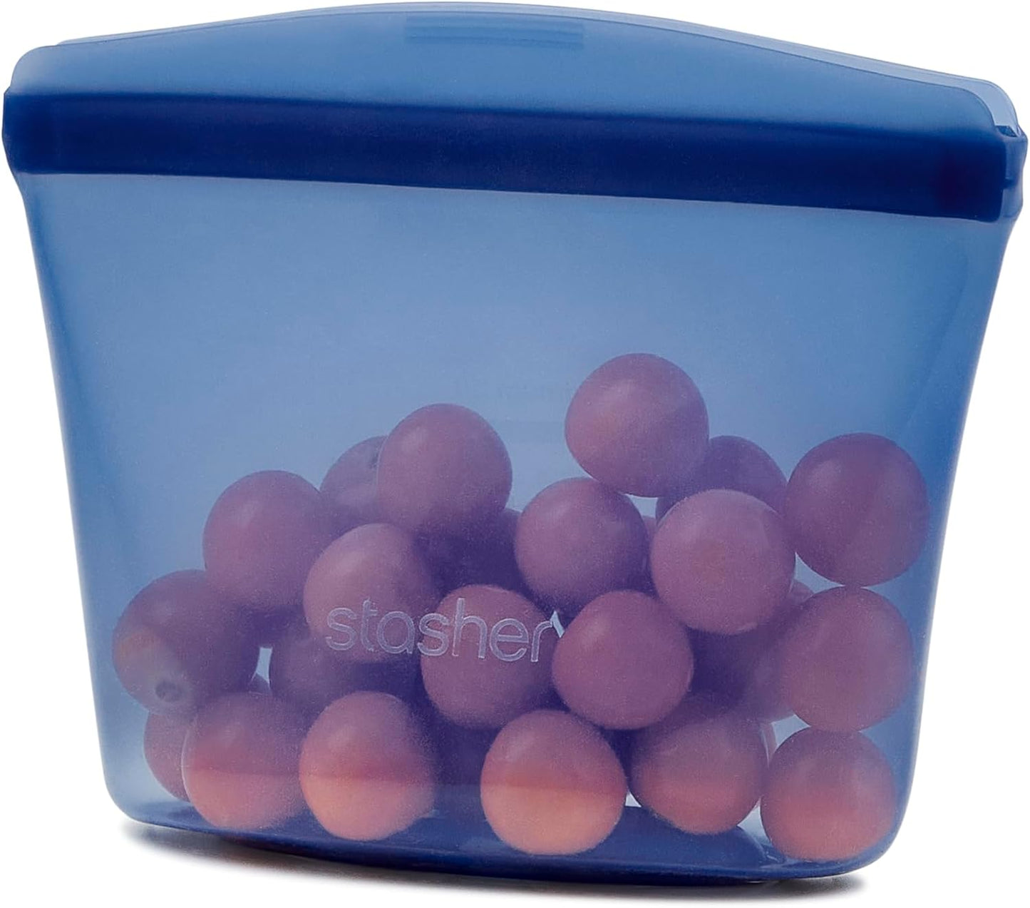 Stasher Premium Silicone Reusable Food Storage Bowl, Deep Ocean, Microwave, Sous Vide, Dishwasher