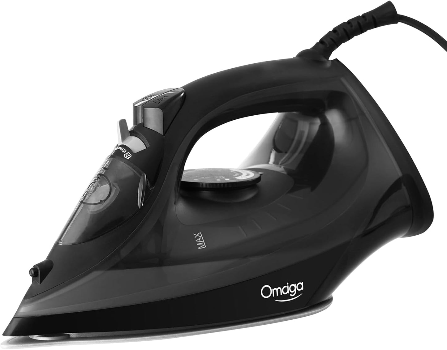 Steam Iron for Clothes, 1500W Iron with Rapid Heating, Non-Stick Ceramic Soleplate, Burst of Steam