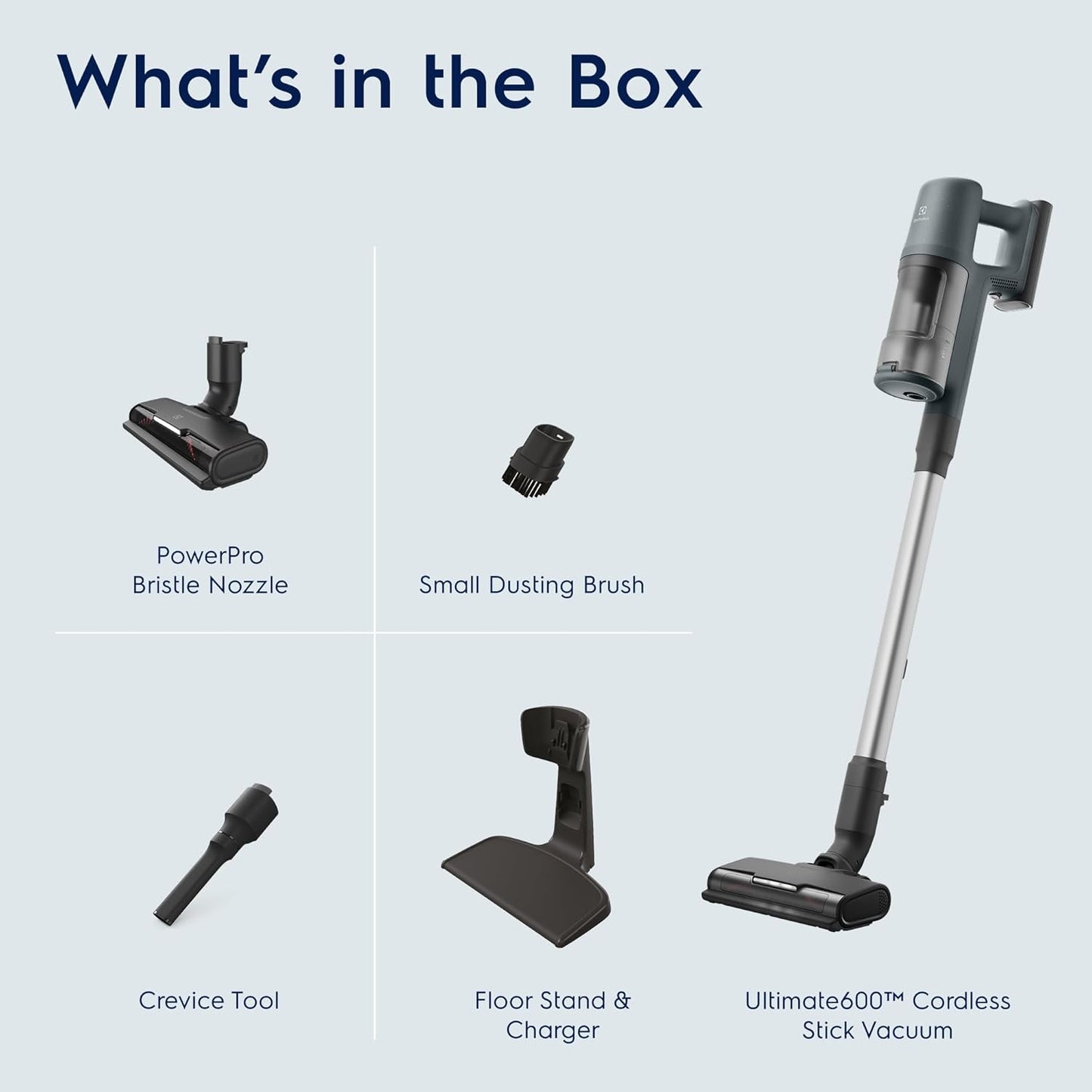 Electrolux Ultimate600 Cordless Stick Vacuum with PowerPro Bristle Nozzle and Larger Dust Bin