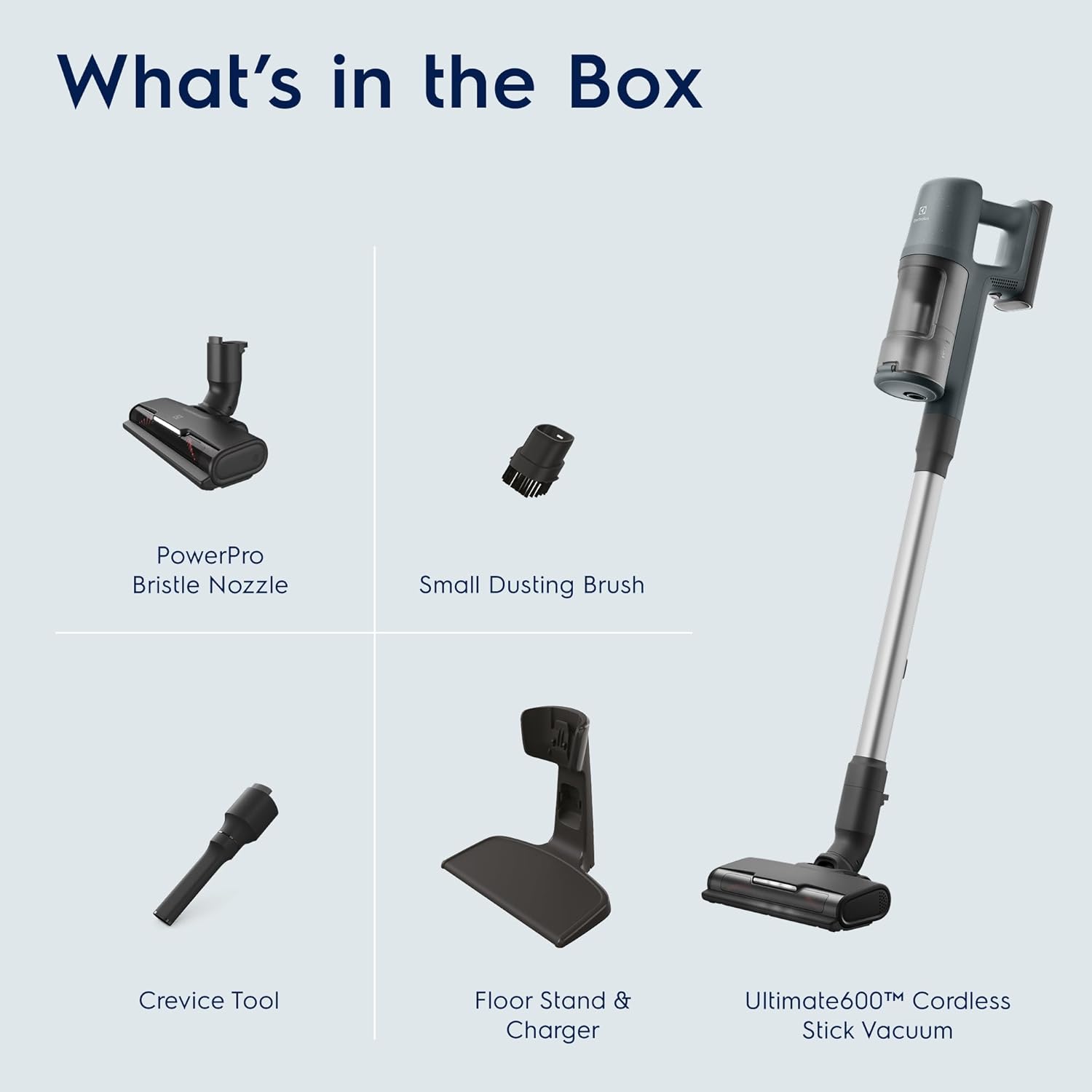 Electrolux Ultimate600 Cordless Stick Vacuum with PowerPro Bristle Nozzle and Larger Dust Bin