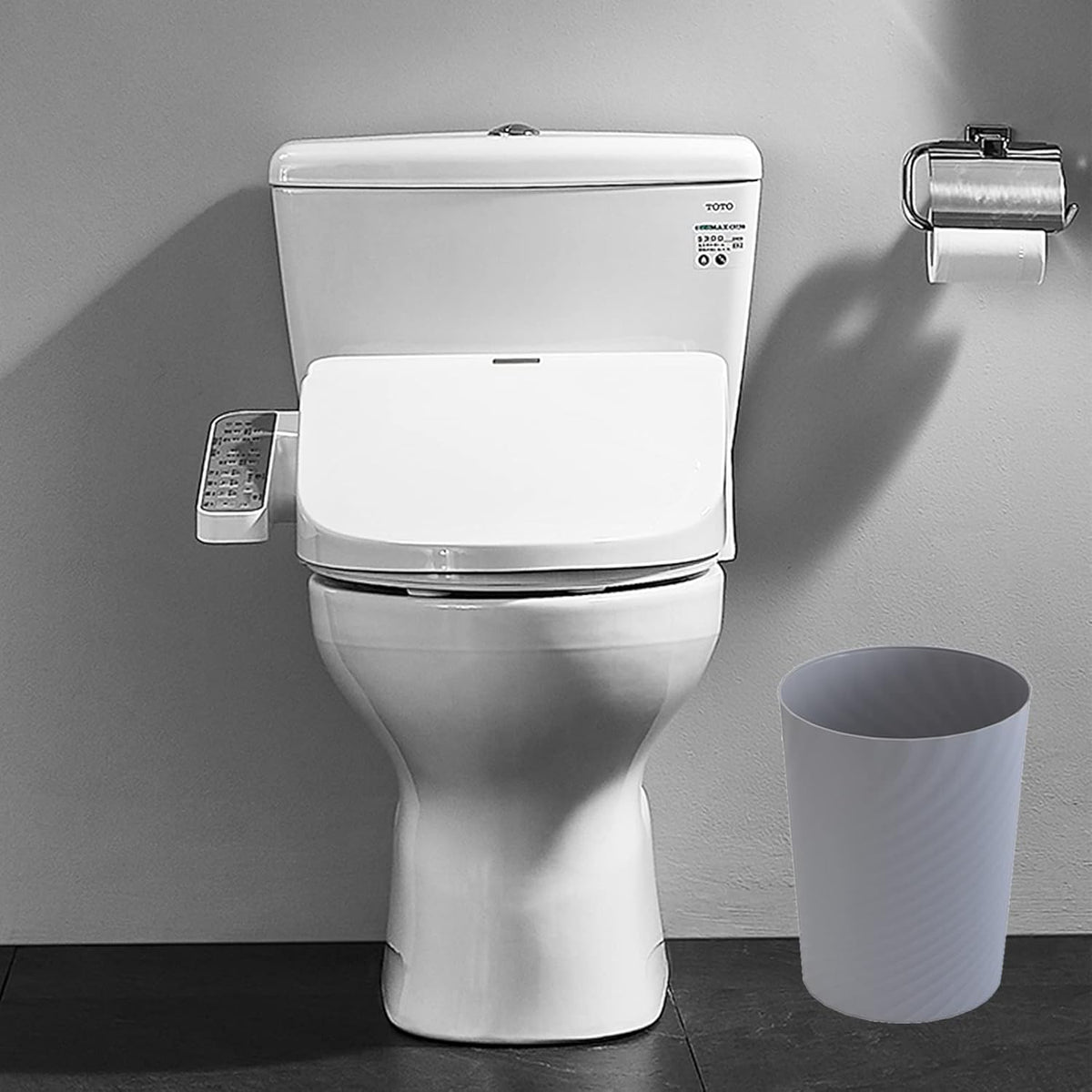 UUJOLY Plastic Small Trash Can Wastebasket, Garbage Container Basket for Bathrooms, Laundry Room