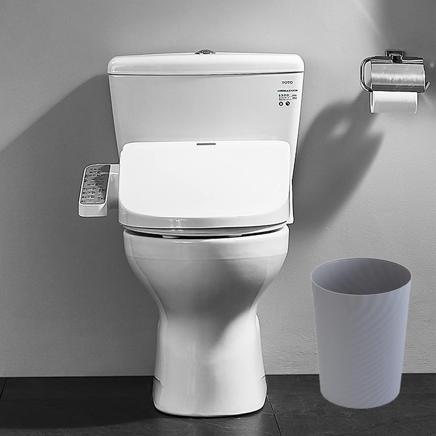 UUJOLY Plastic Small Trash Can Wastebasket, Garbage Container Basket for Bathrooms, Laundry Room