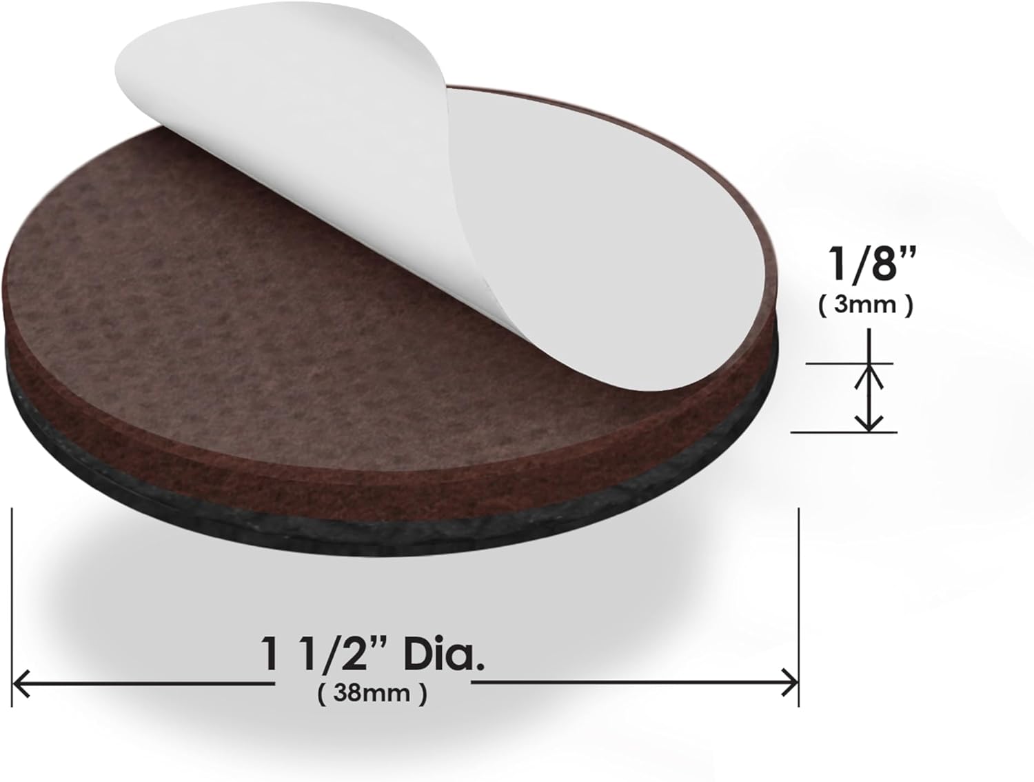 Slipstick GorillaPads CB149 Non-Slip Furniture Pads/Rubber Grippers (Set of 8) Self-Adhesive