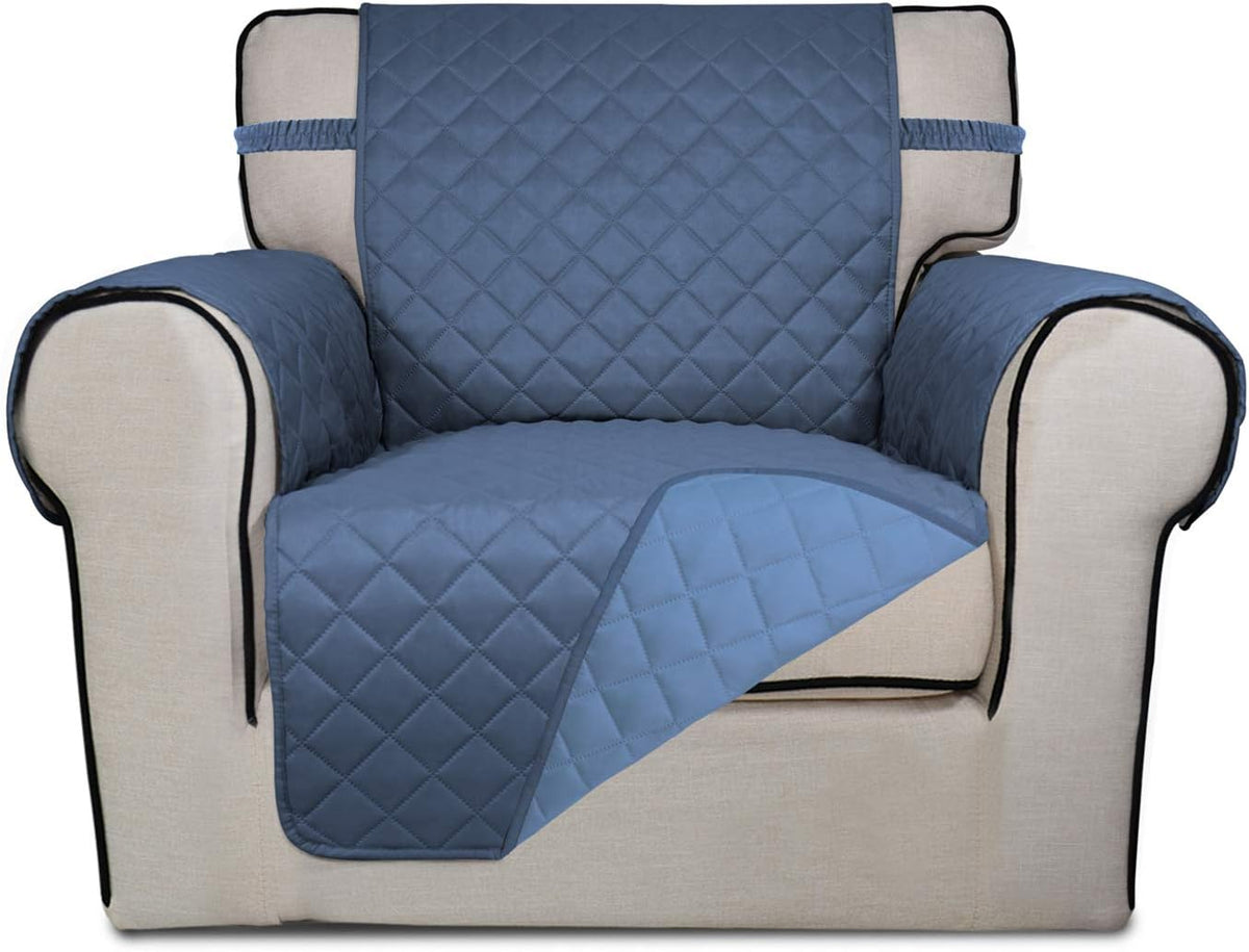 PureFit Reversible Quilted Sofa Cover, Water Resistant Slipcover Furniture Protector, Washable
