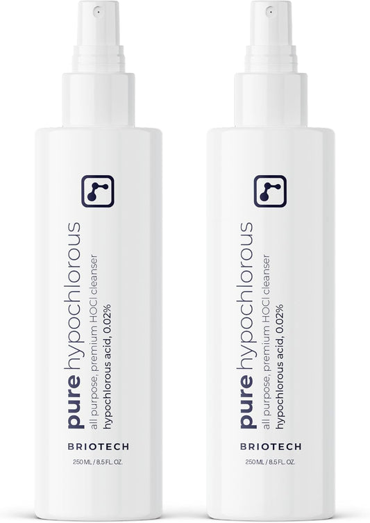 BRIOTECH Pure Hypochlorous Acid Spray and Cleanser, Original Premium HOCl Topical Solution