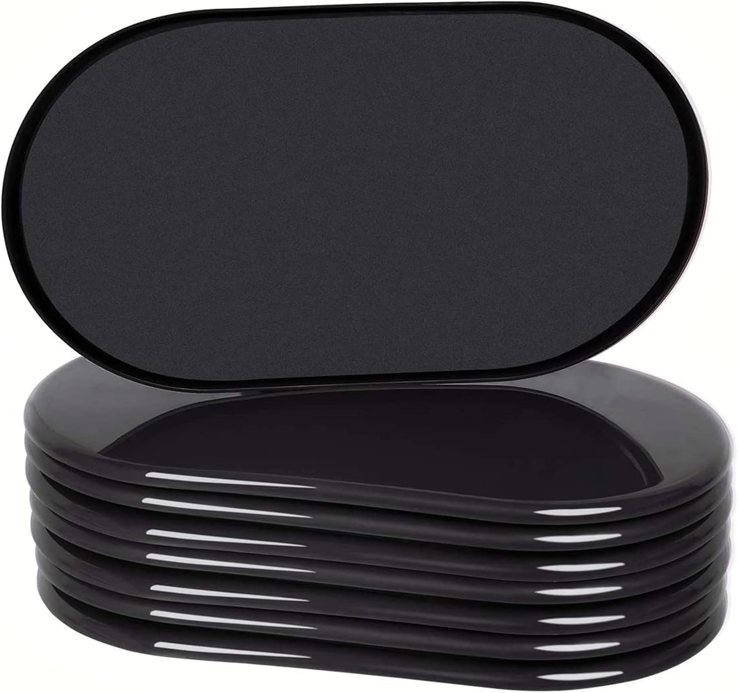 Ezprotekt 8 Pack Large Furniture Movers Sliders for Carpet, 9 1/2" x 5 3/4" Reusable Oval Furniture