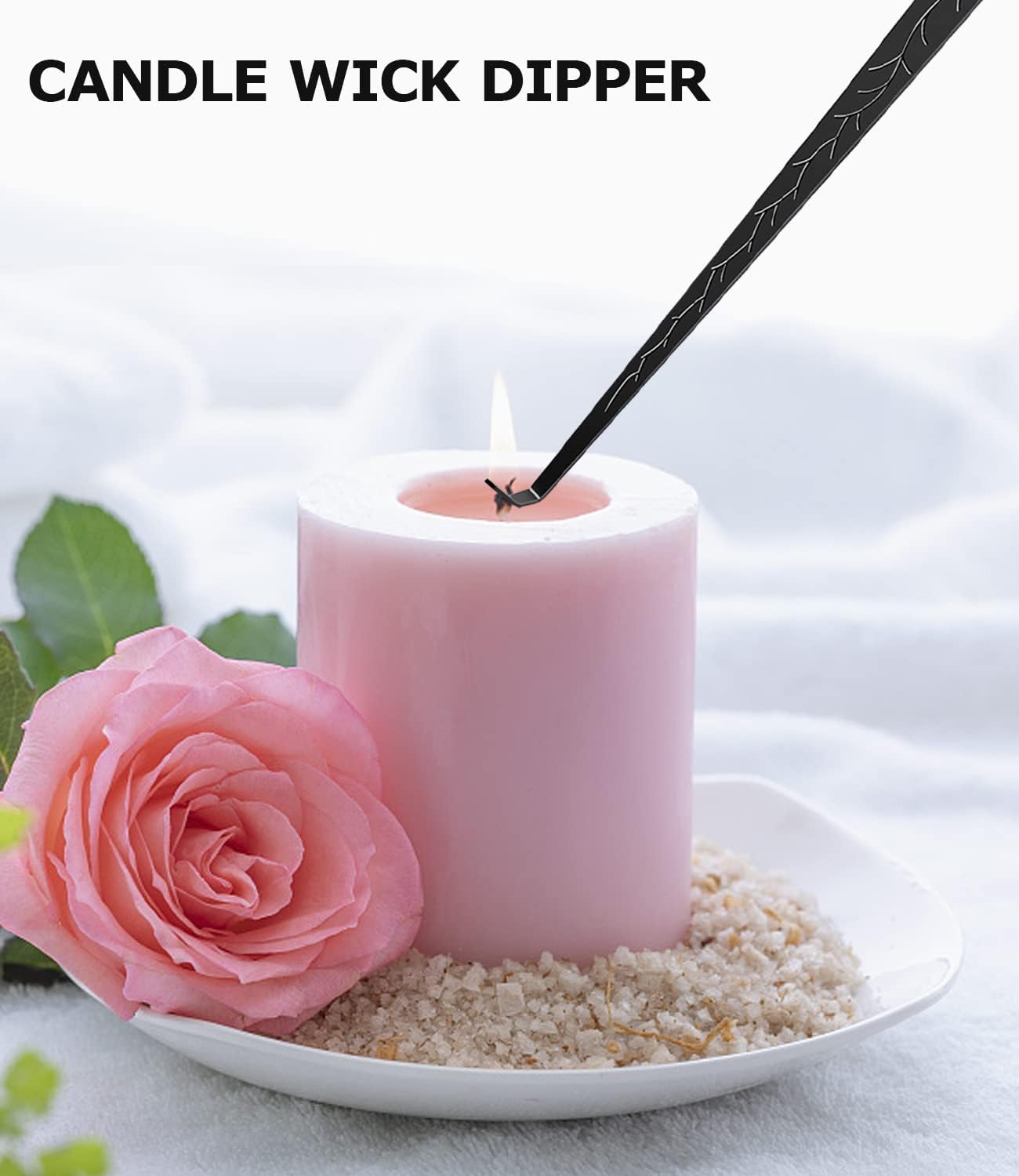 4 IN 1 Candle Wick Trimmer, Electric Candle Lighter Rechargeable, Candle Snuffer, Candle Wick