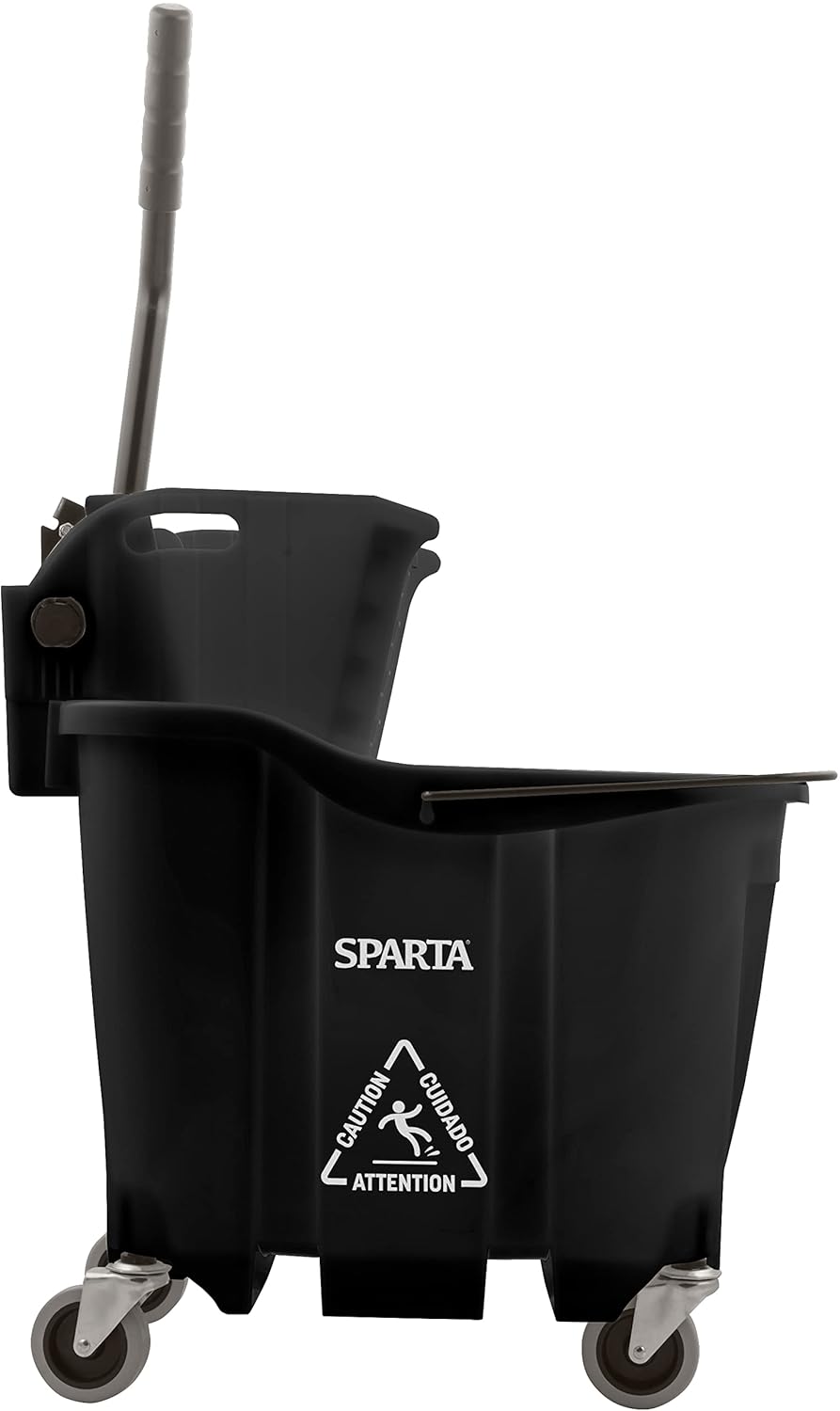 Carlisle FoodService Products Omnifit Mop Bucket with Side Press Wringer for Floor Cleaning