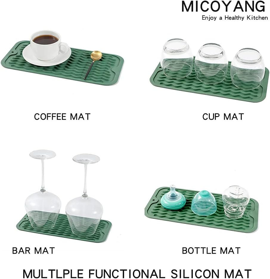 Silicone Dish Drying Mat for Multiple Usage,Easy clean,Eco-friendly,Heat-resistant Silicone Mat for