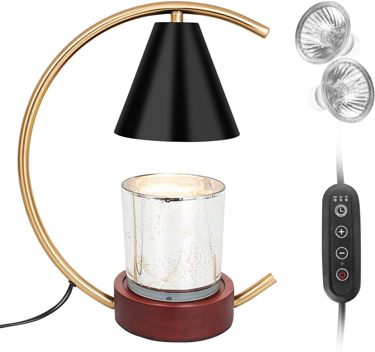 Candle Warmer Lamp with Timer and Dimmer, Electric Scented Wax Warmer for Bedroom, Home Decor Aroma