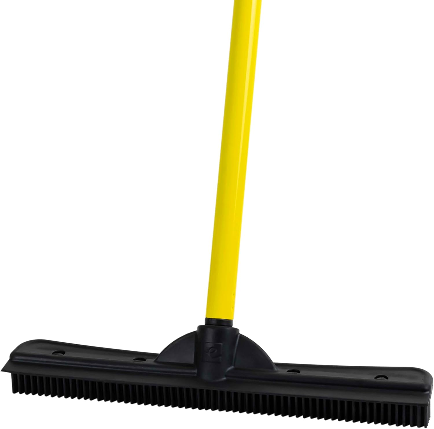 FURemover Original Pet Hair Rubber Broom with Squeegee, with 58" Telescopic Handle for Carpet, Tile