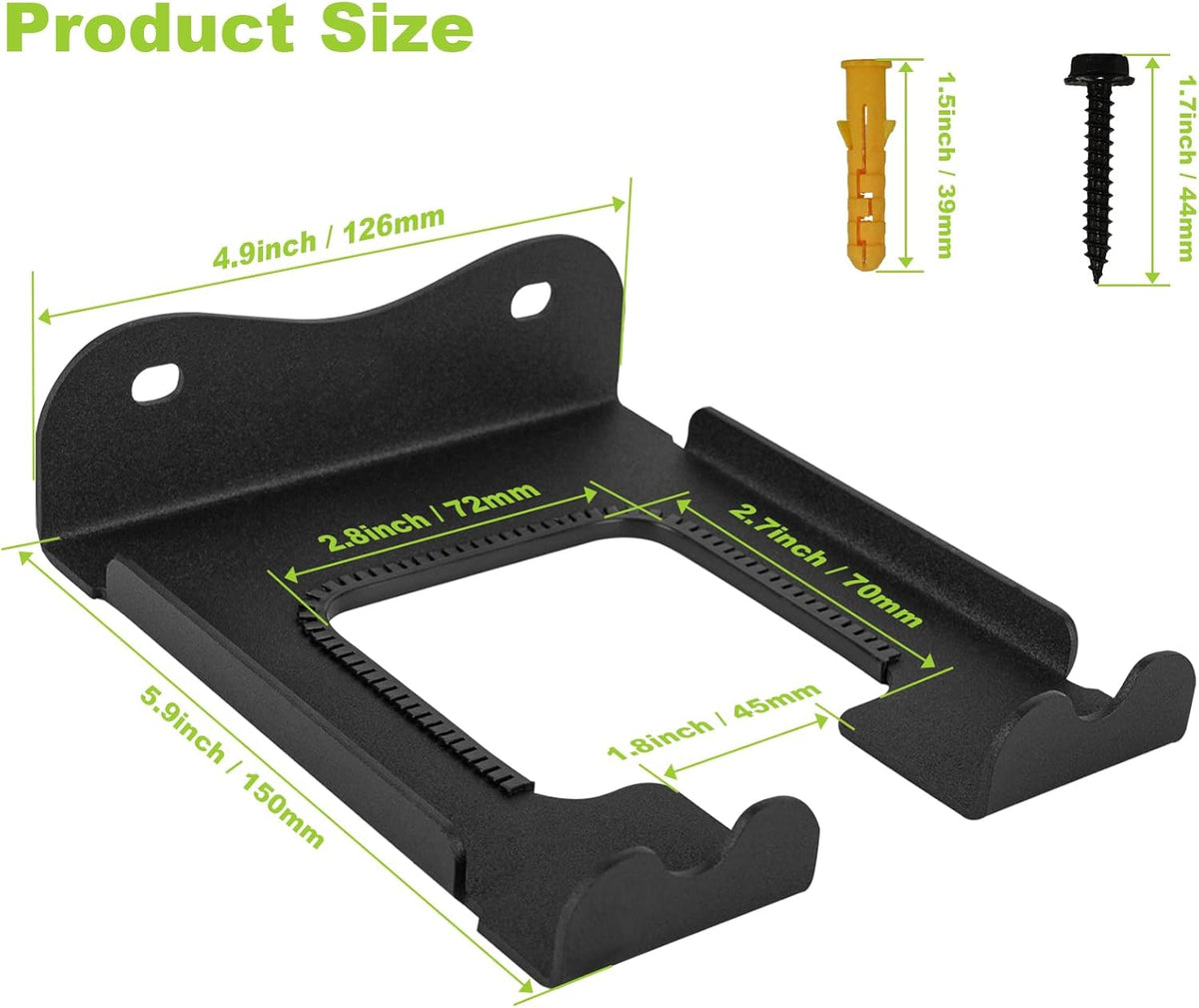 2Pcs Garage Organizer Trimmer Rack,Garden Power Tool Hanger Weed Whackers Holder Wall Mounted for