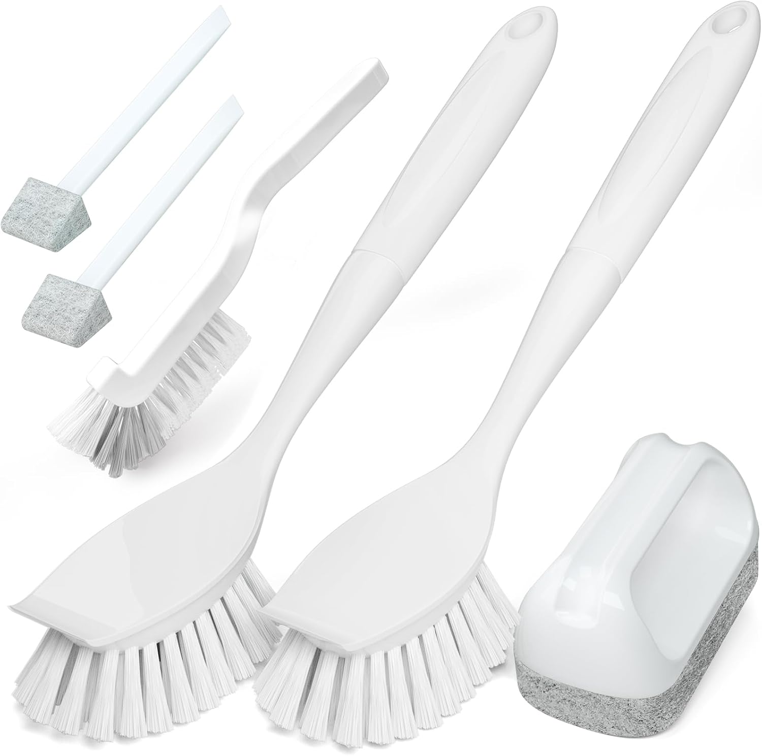 Holikme Cleaning Brush Set, Scouring Pad for Cleaning, Groove Gap Brushes for Pot, Pan, Kitchen