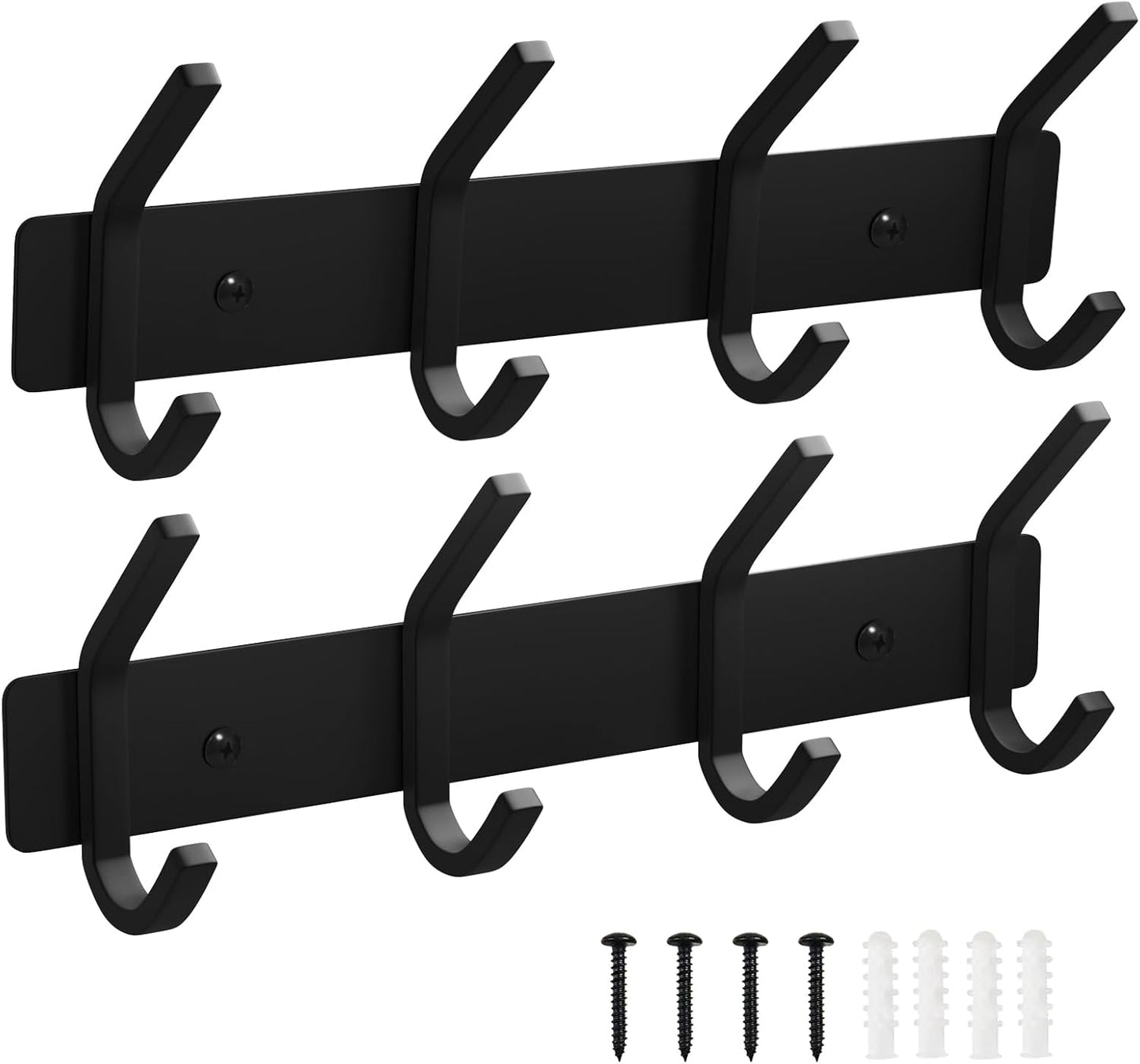VAEHOLD Wall Hooks, Heavy Duty Aluminum Towel Hooks for Hanging Coat, Hat, Key, Clothes, Closet
