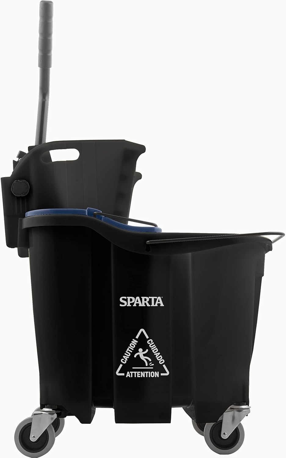 Carlisle FoodService Products Omnifit Mop Bucket with Side Press Wringer and Soiled Water Insert