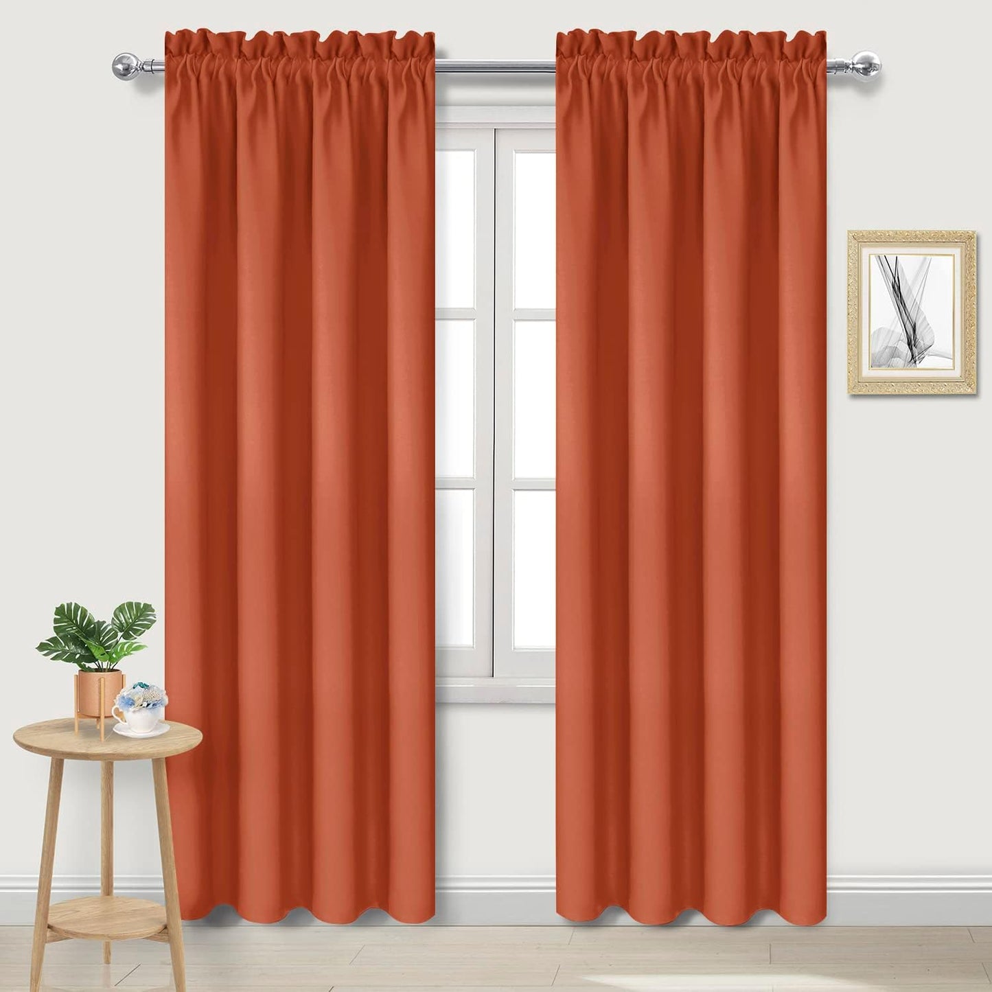 DWCN Blackout Curtains Thermal Insulated, Energy Saving & Noise Reducing Bedroom and Living Room