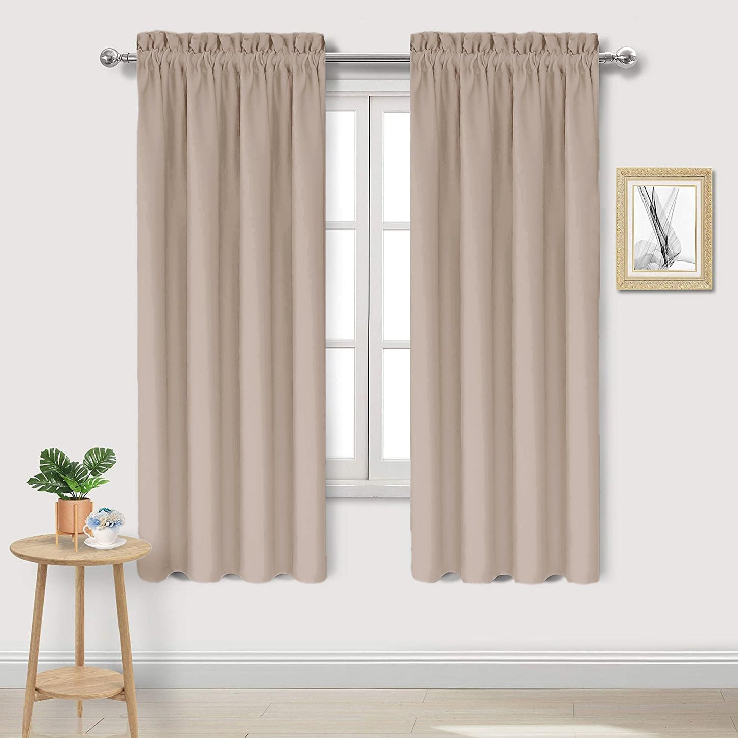 DWCN Blackout Curtains for Living Room Thermal Insulated, Energy Saving & Noise Reducing Bedroom