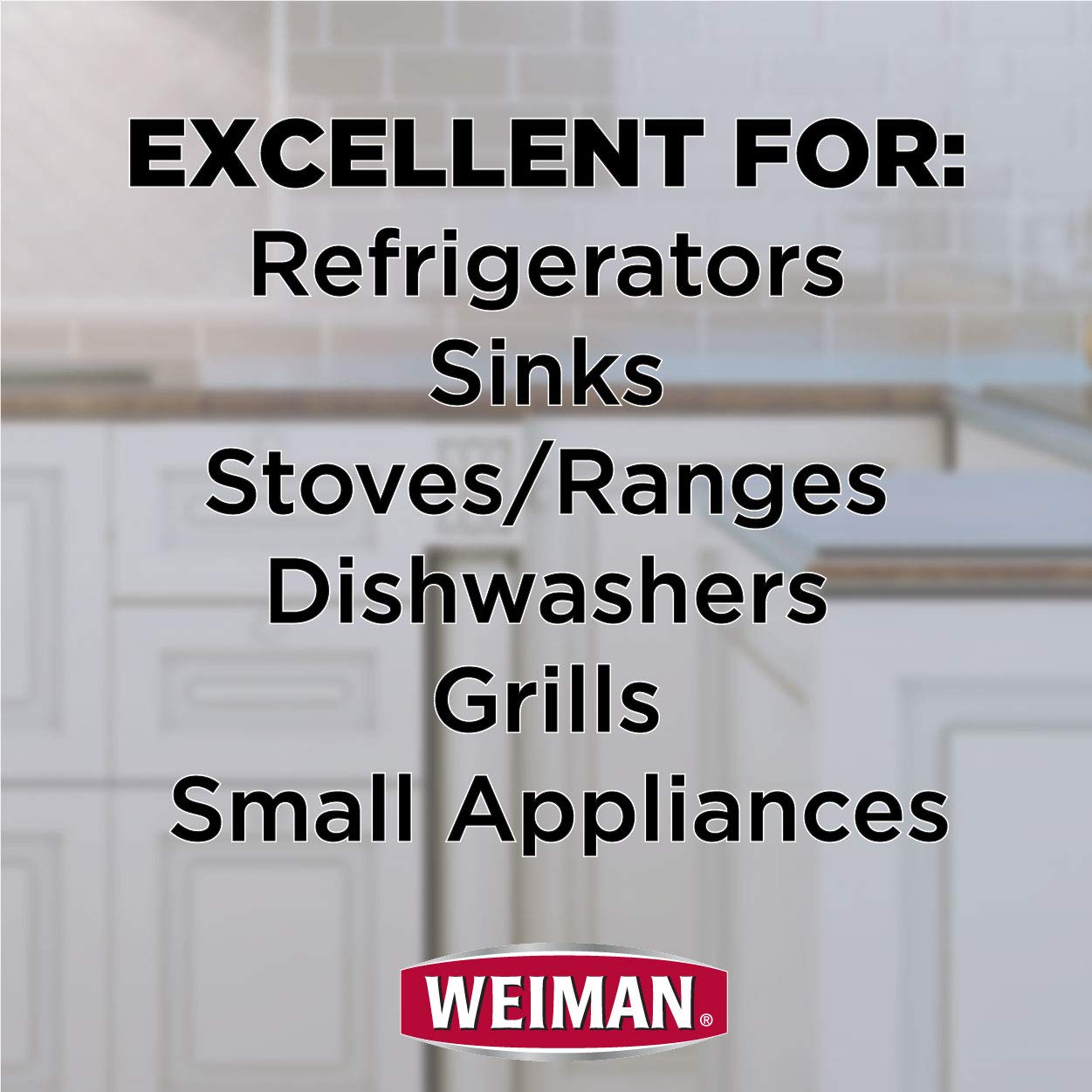 Weiman, Streak Free Stainless Steel Cleaner & Polish Spray, 12 Fl Oz