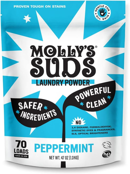 Molly's Suds Original Laundry Detergent Powder | Clean Laundry Detergent Powder for Sensitive Skin