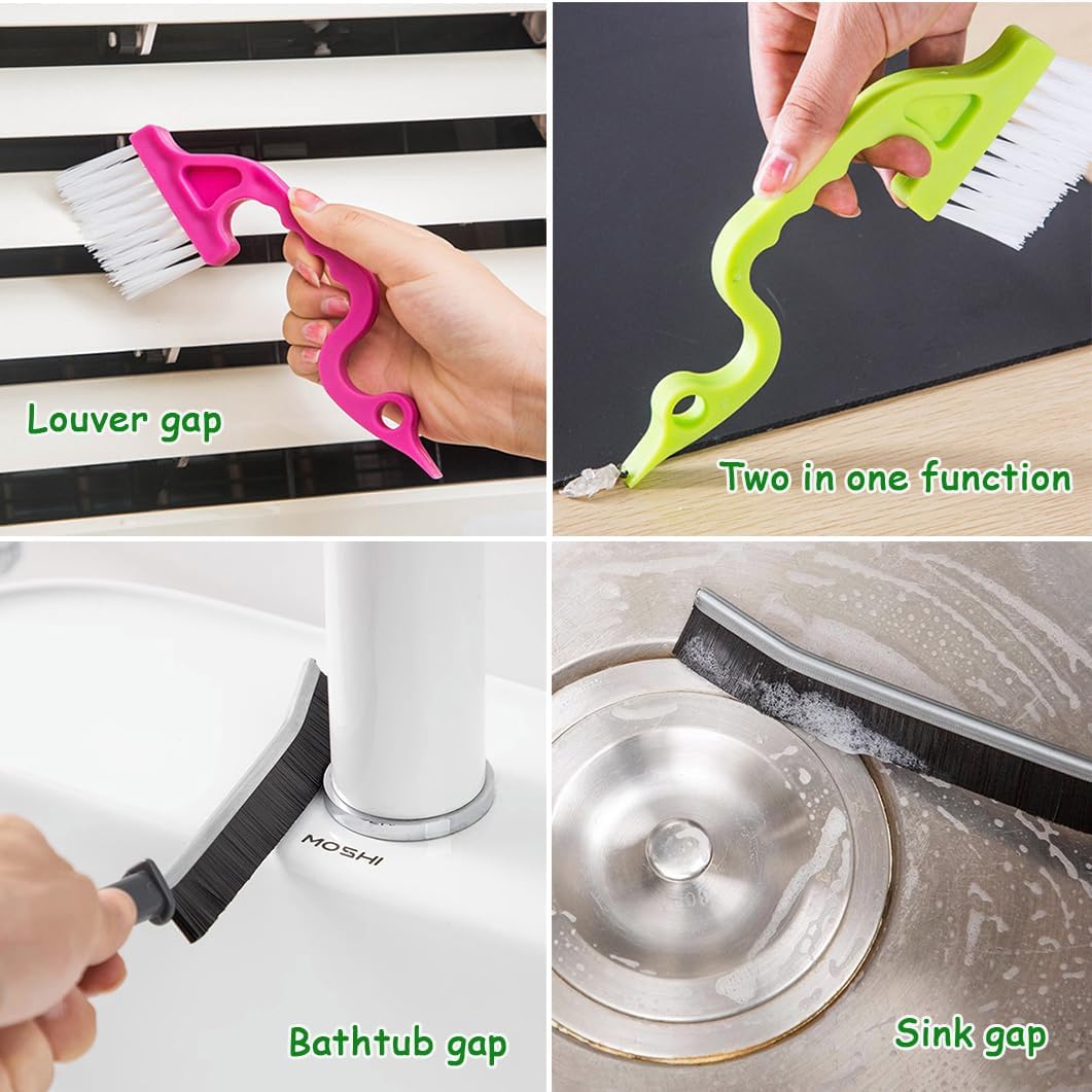 26Pcs Small Cleaning Brush,Crevice Cleaning Brushes Small Spaces,Gap Cleaning Tool Set,Window