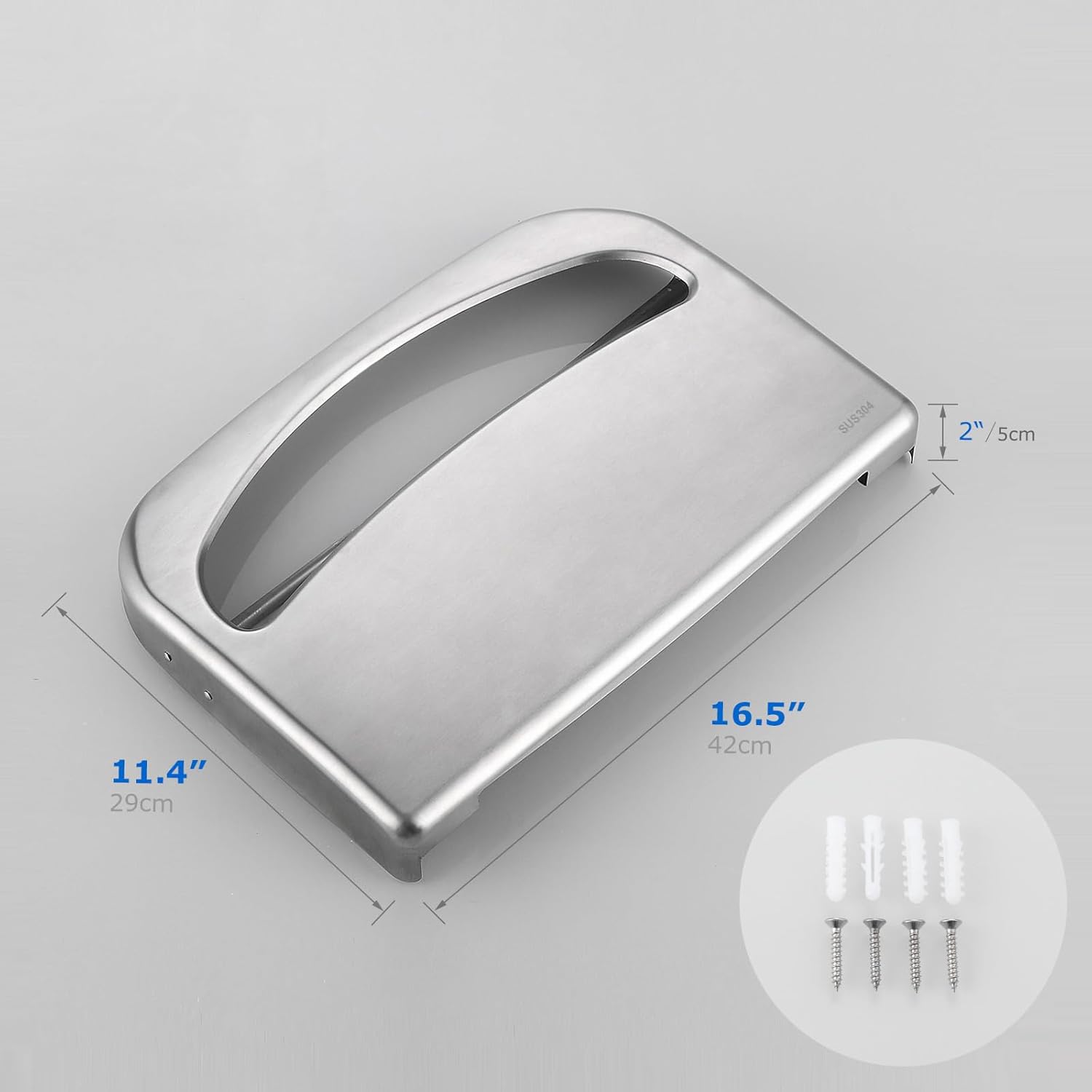 2 Packs Toilet Seat Cover Dispenser Wall Mount Commercial, Half Fold Toilet Seat Cover Dispenser