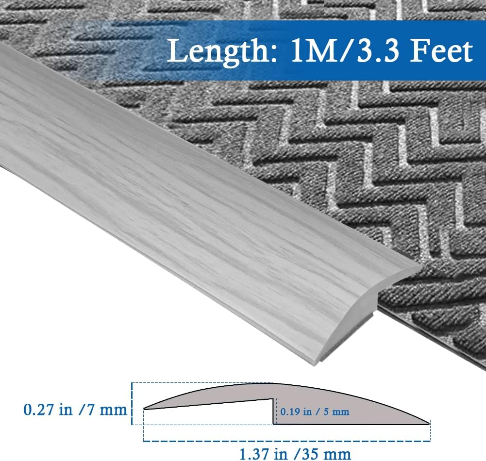 Floor Transition Strip Self Adhesive Carpet & Flooring Transitions Edging Trim Strip PVC Threshold