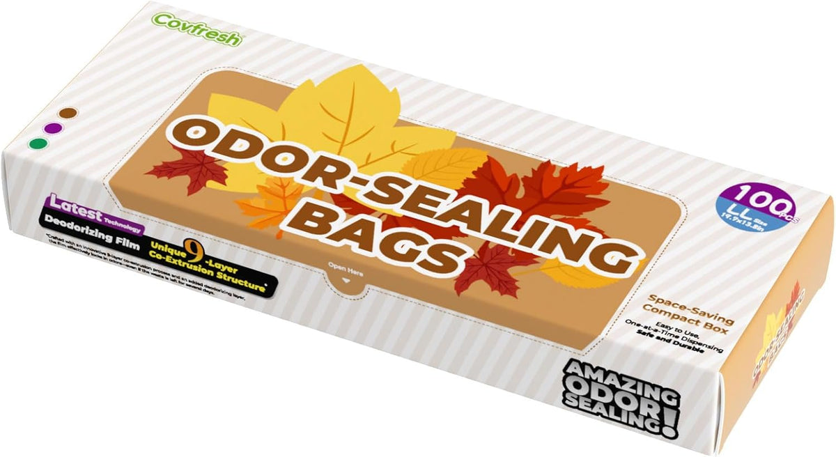 Odor Sealing Small Trash Bags Home & Food Use XL-100 Count Disposable Bags, Durable and Unscented