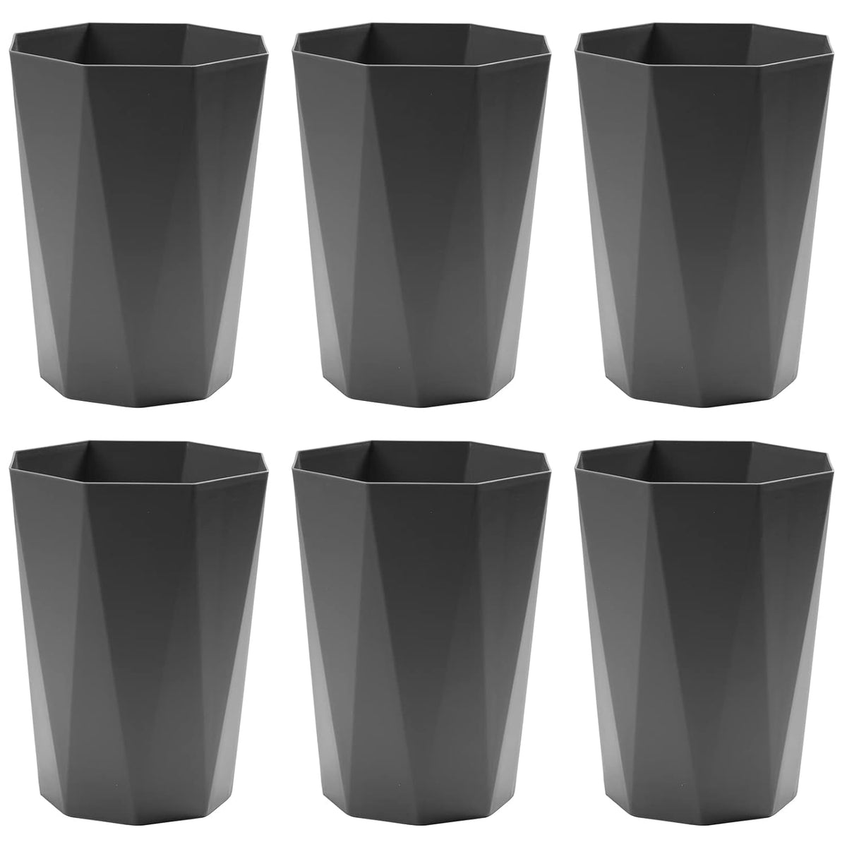 12L Trash Can Wastebasket Plastic Trash Bin Garbage Container Rubbish Can Paper Basket Office