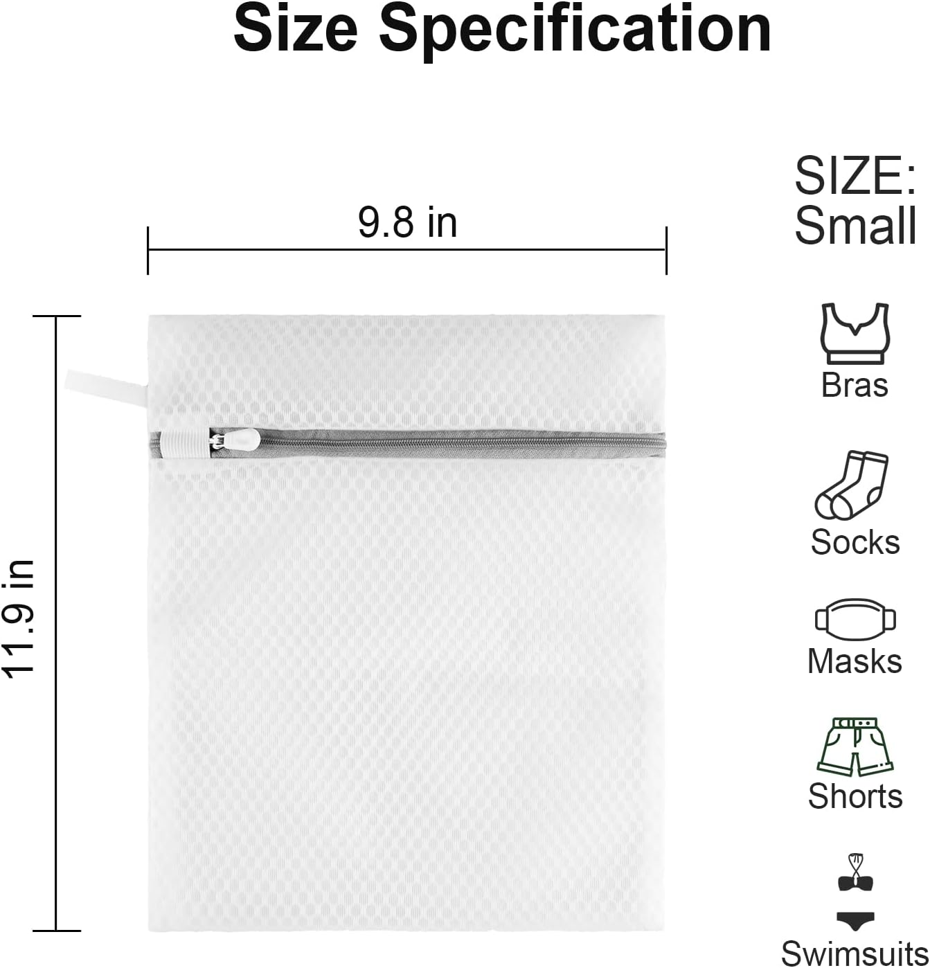 Small Honeycomb Lingerie Bags with Hanging Loop- MDSXO 3 Pack Mesh Laundry Bags for Washing