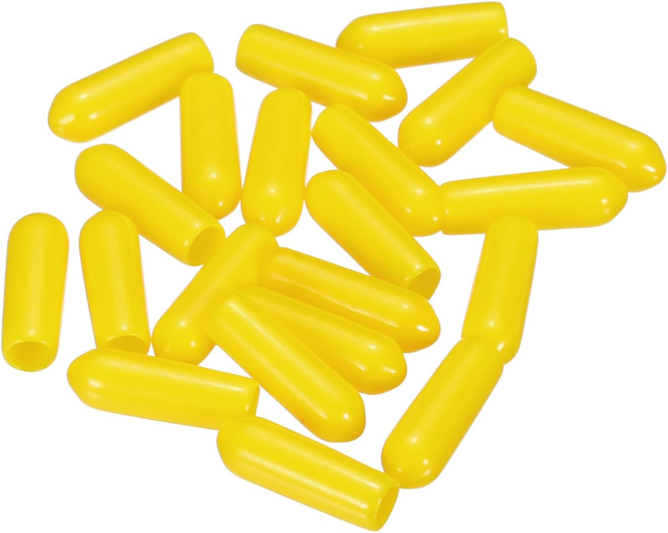 uxcell 20pcs Rubber End Caps 4mm ID Vinyl PVC Round Tube Bolt Cap Cover Screw Thread Protectors