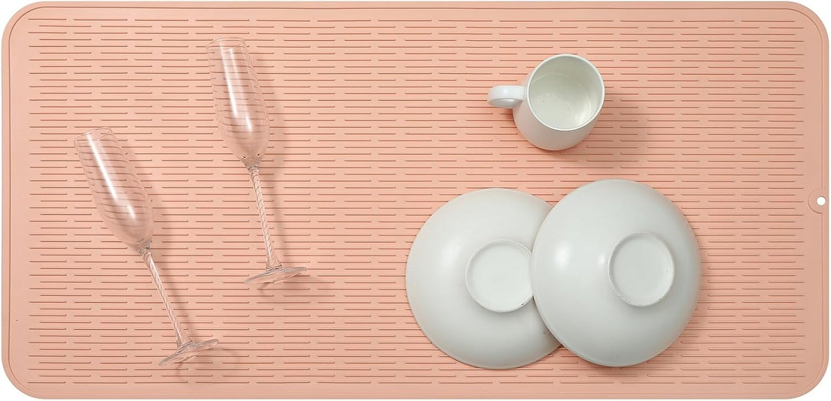 Silicone Dish Drying Mat for Multiple Usage,Easy clean,Eco-friendly,Heat-resistant Silicone Mat for