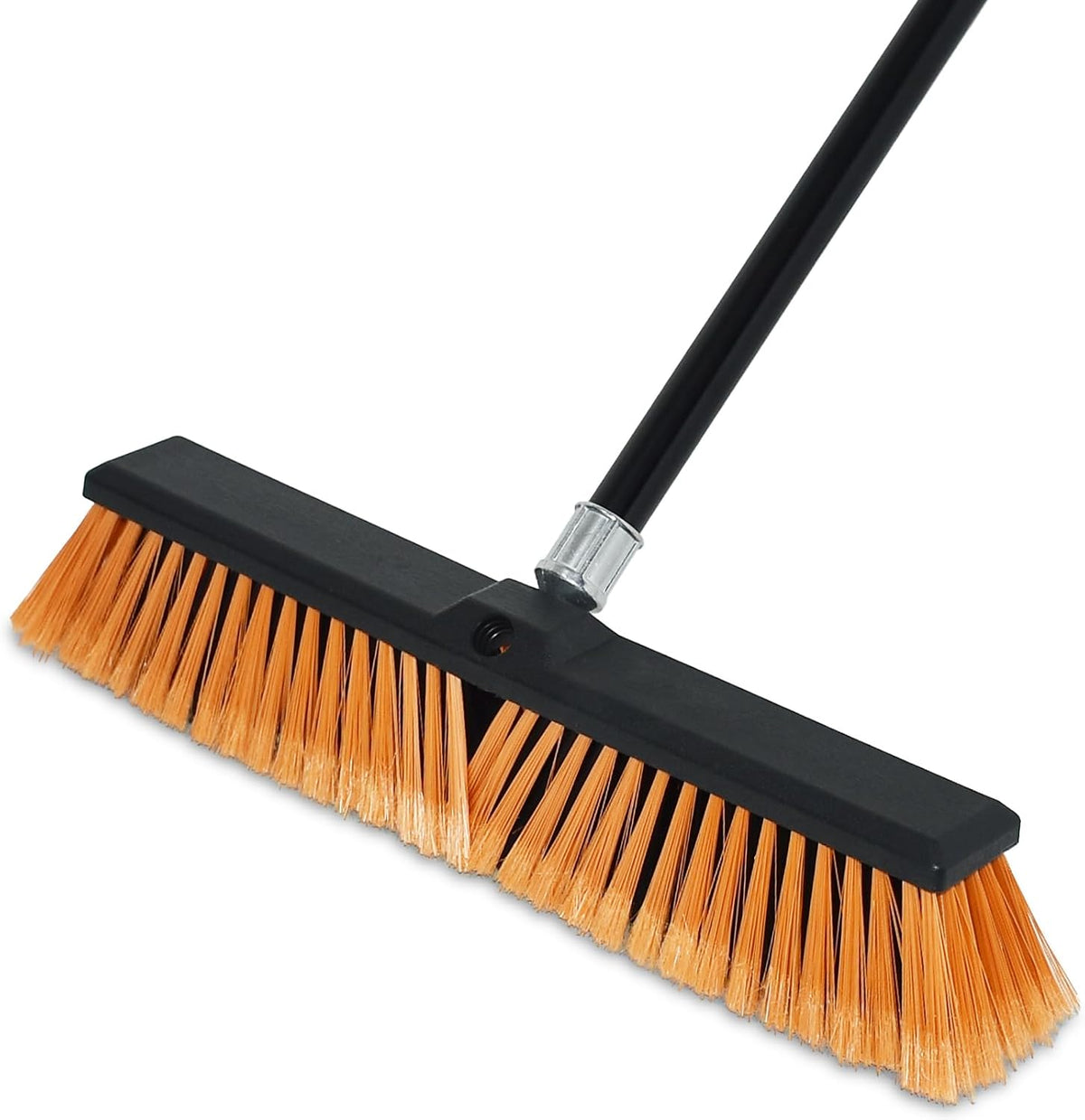 PBHEPJ 18 Inchs Push Broom Outdoor Heavy Duty, Shop Broom with 60" Long Bandle for Cleaning Outdoor