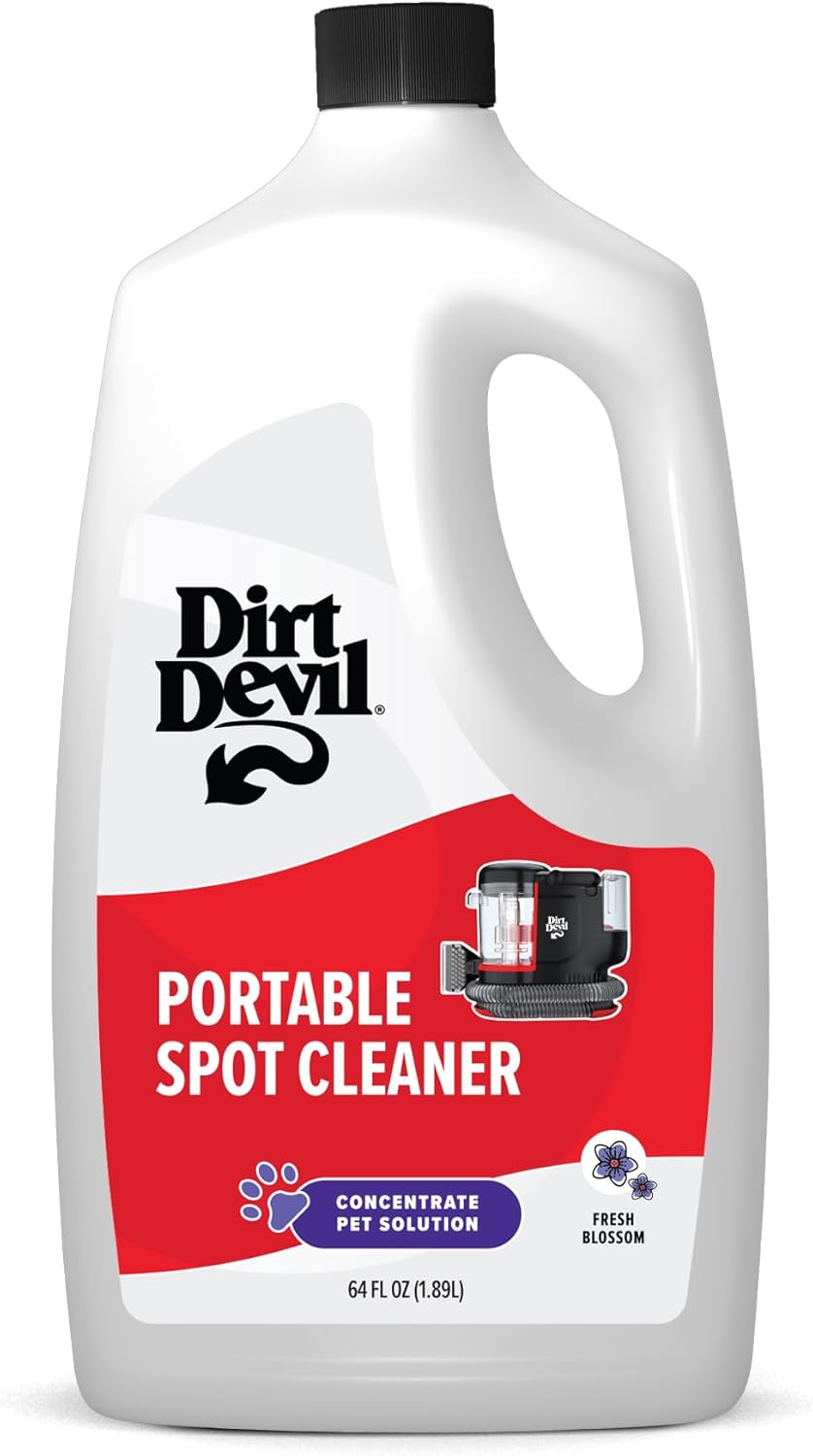 Dirt Devil Pet Portable Spot Cleaner Solution, 64 oz., Fresh Blossom Scent, Upholstery and Carpet