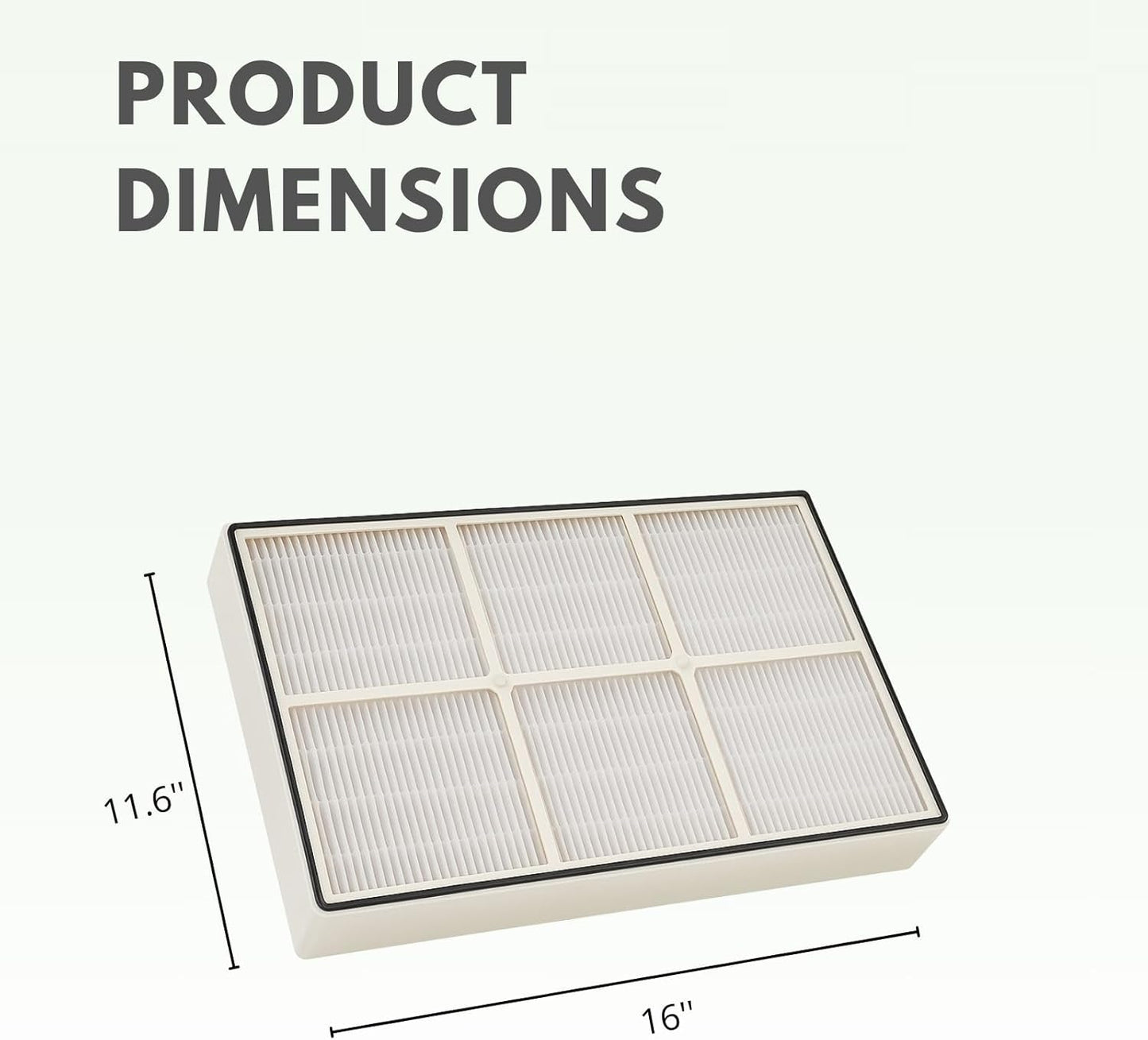 Nispira True HEPA Filter (Small) with 4 Pre-Carbon Filters Compatible with Whirlpool Whispure Air