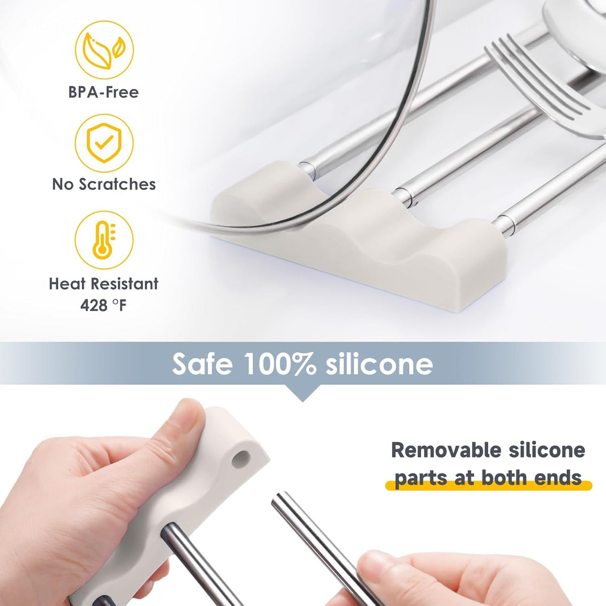 Tomorotec Adjustable Over-The-Sink Kitchen Rack for Dishcloths, Sponges, Bottles and Brushes