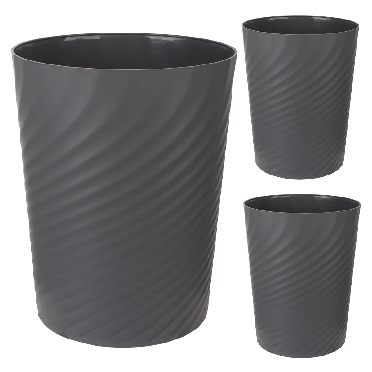 UUJOLY Plastic Small Trash Can Wastebasket, Garbage Container Basket for Bathrooms, Laundry Room