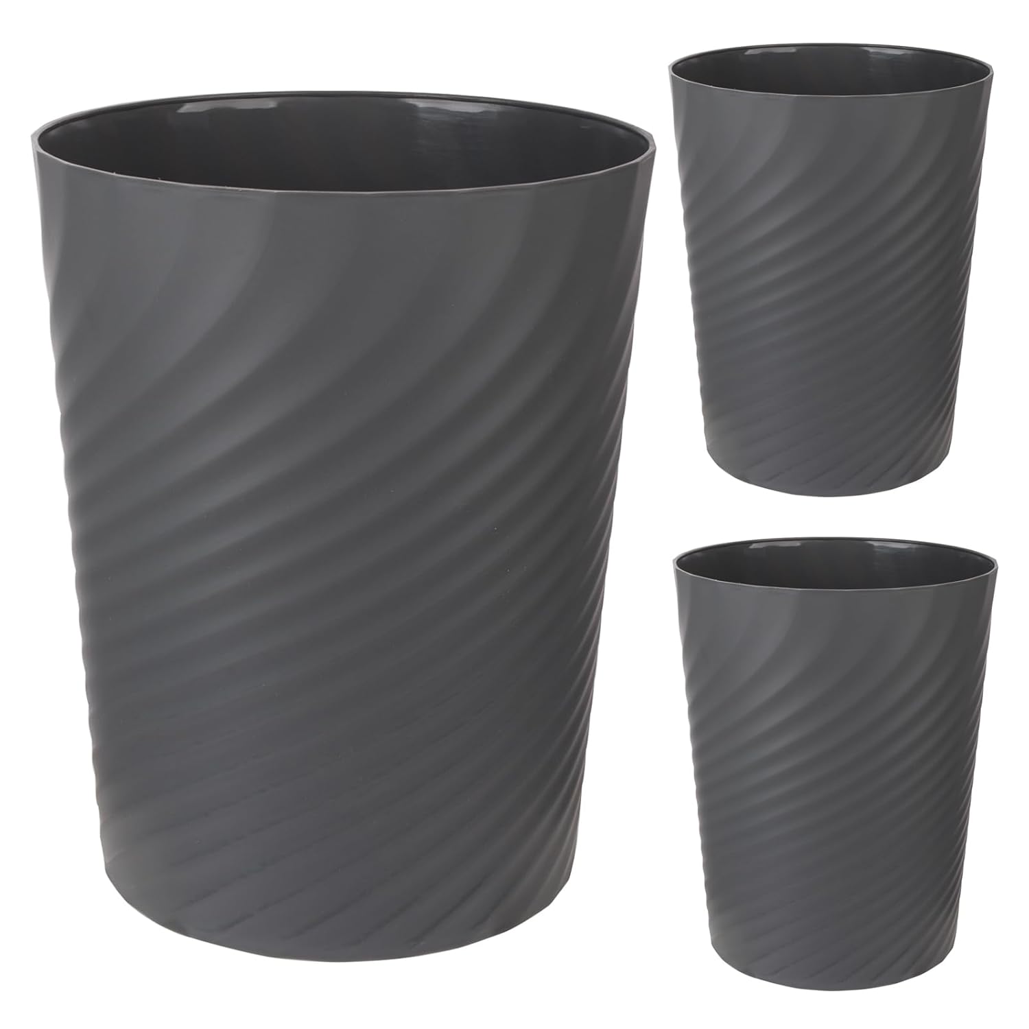 UUJOLY Plastic Small Trash Can Wastebasket, Garbage Container Basket for Bathrooms, Laundry Room
