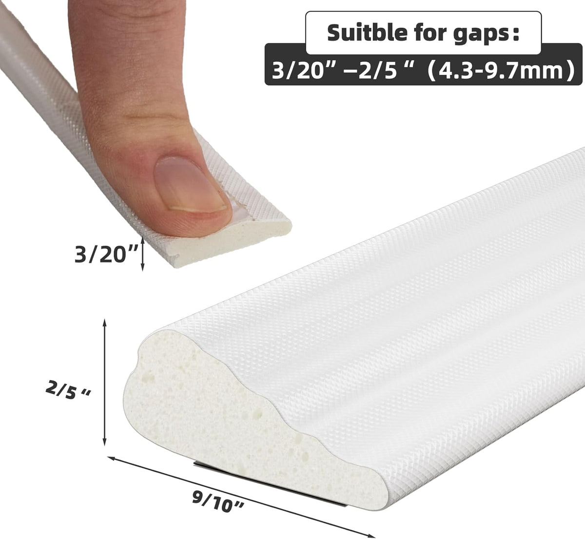 16.4 Ft Weather Stripping Seal Strip for Doors/Windows,Soundproofing Window Insulation Draft