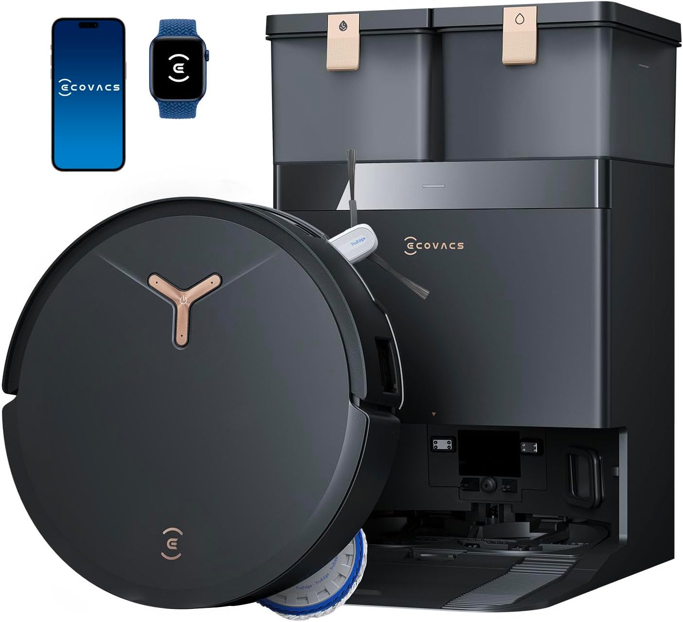 ECOVACS DEEBOT T50 MAX PRO Omni Robot Vacuum and Mop, 18,500Pa Blast Suction, 18mm Auto-Lift