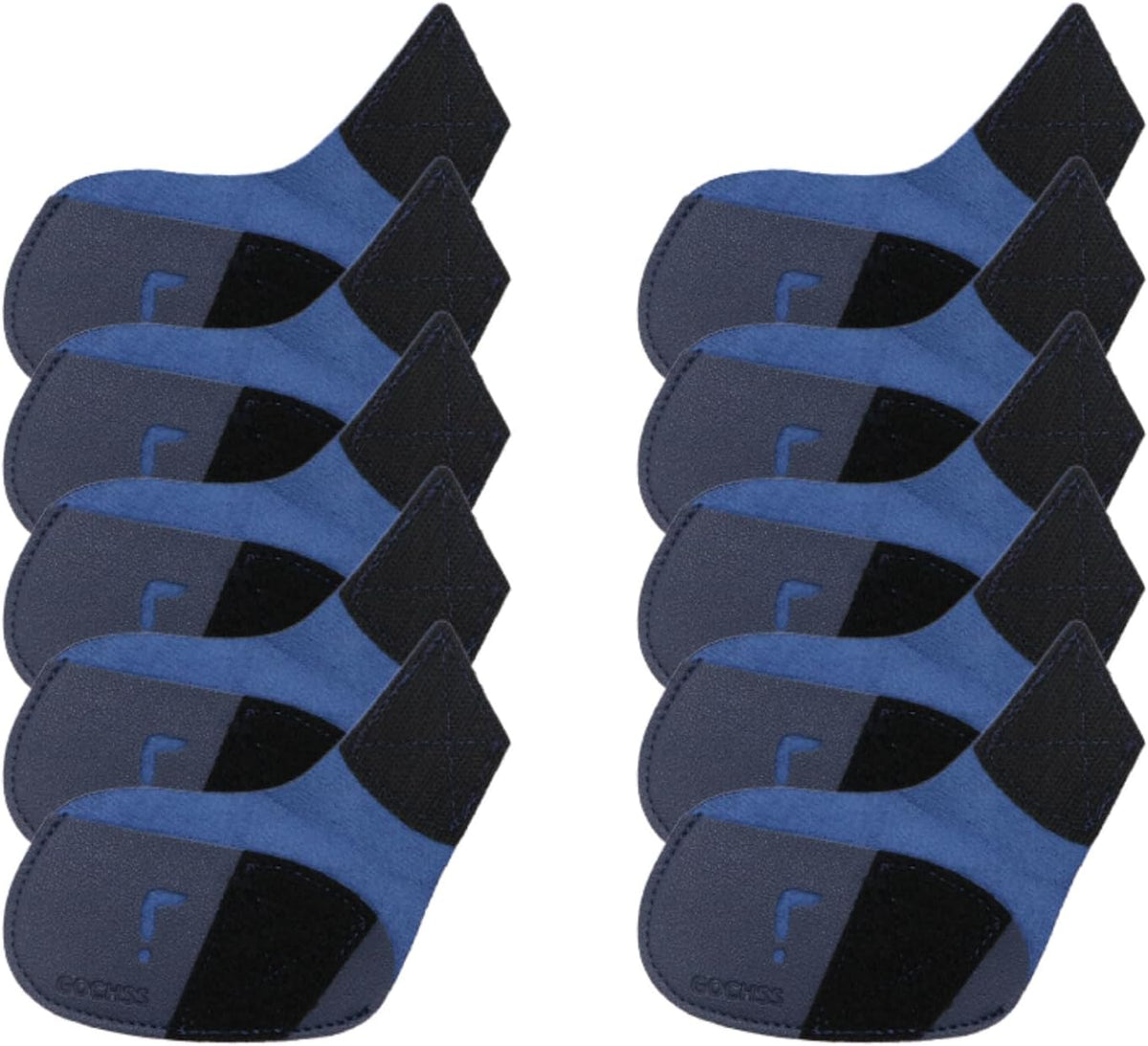 I Golf Iron Headcovers 10pcs PU Fit Both Right-Handed Clubs Golf Club Protector for Titleist