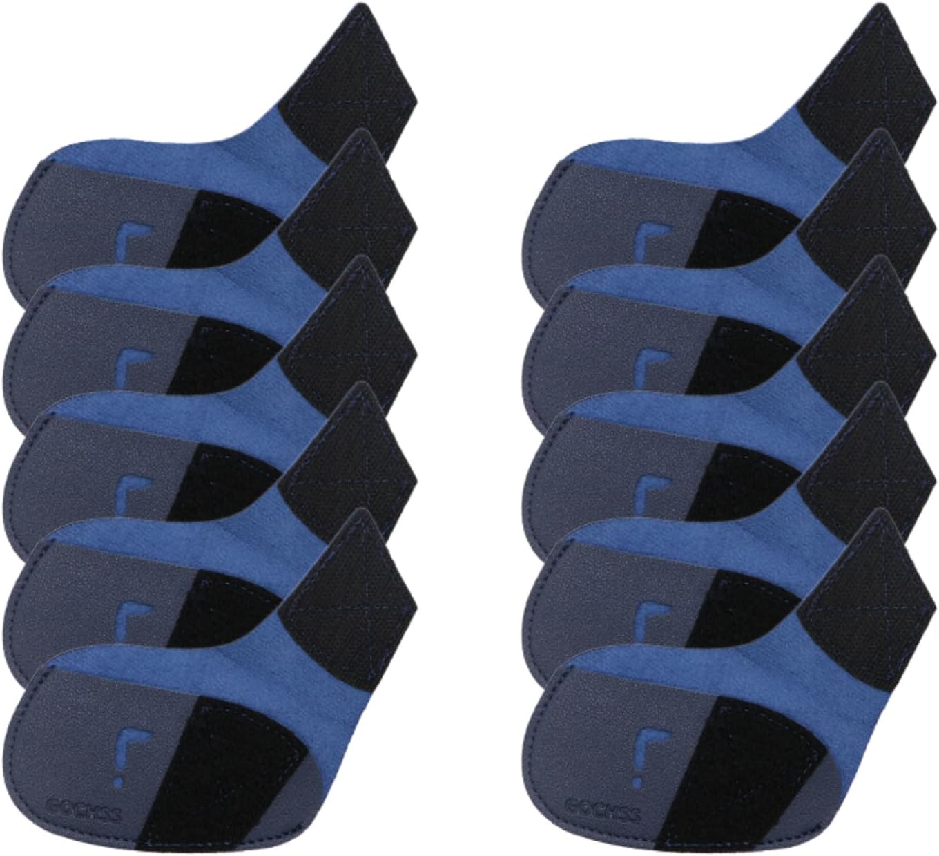 I Golf Iron Headcovers 10pcs PU Fit Both Right-Handed Clubs Golf Club Protector for Titleist
