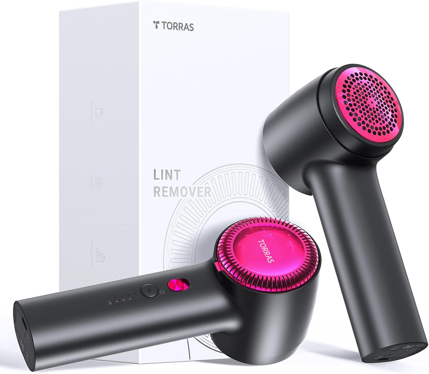TORRAS Rechargeable Fabric Shaver Electric Lint Remover 3-Speed Remove Fuzz, Pilling for Cashmere